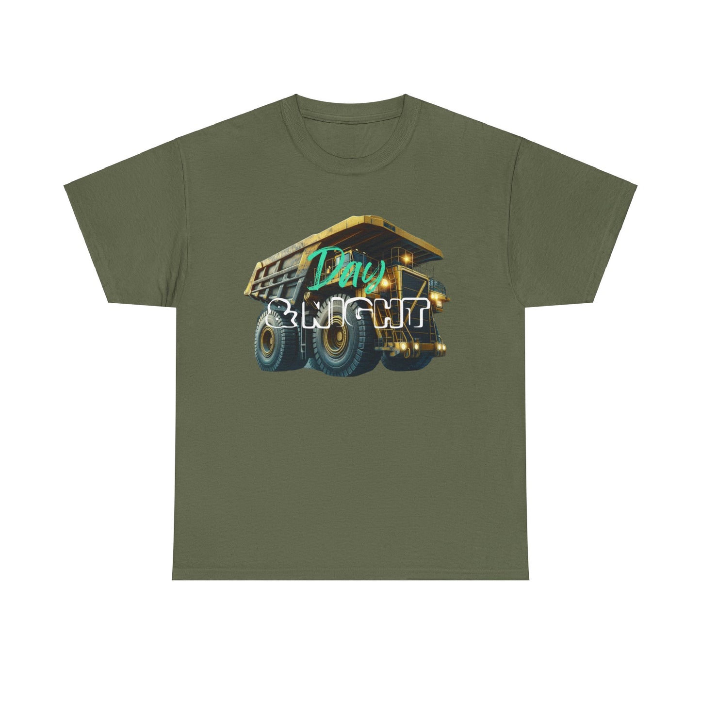 Day & Night Dump Truck Adult T-Shirt