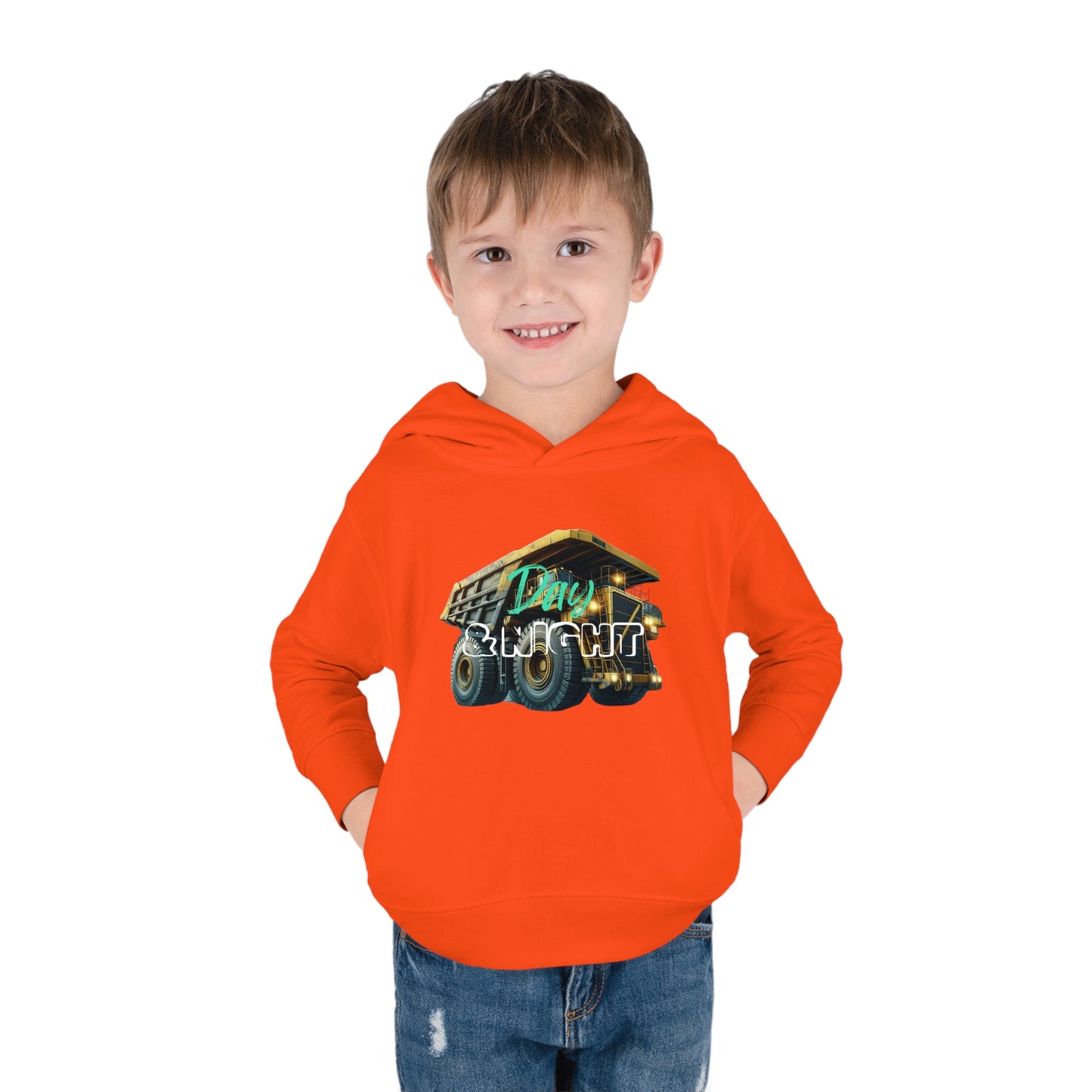 Day & Night Dump Truck Toddler Hoodie
