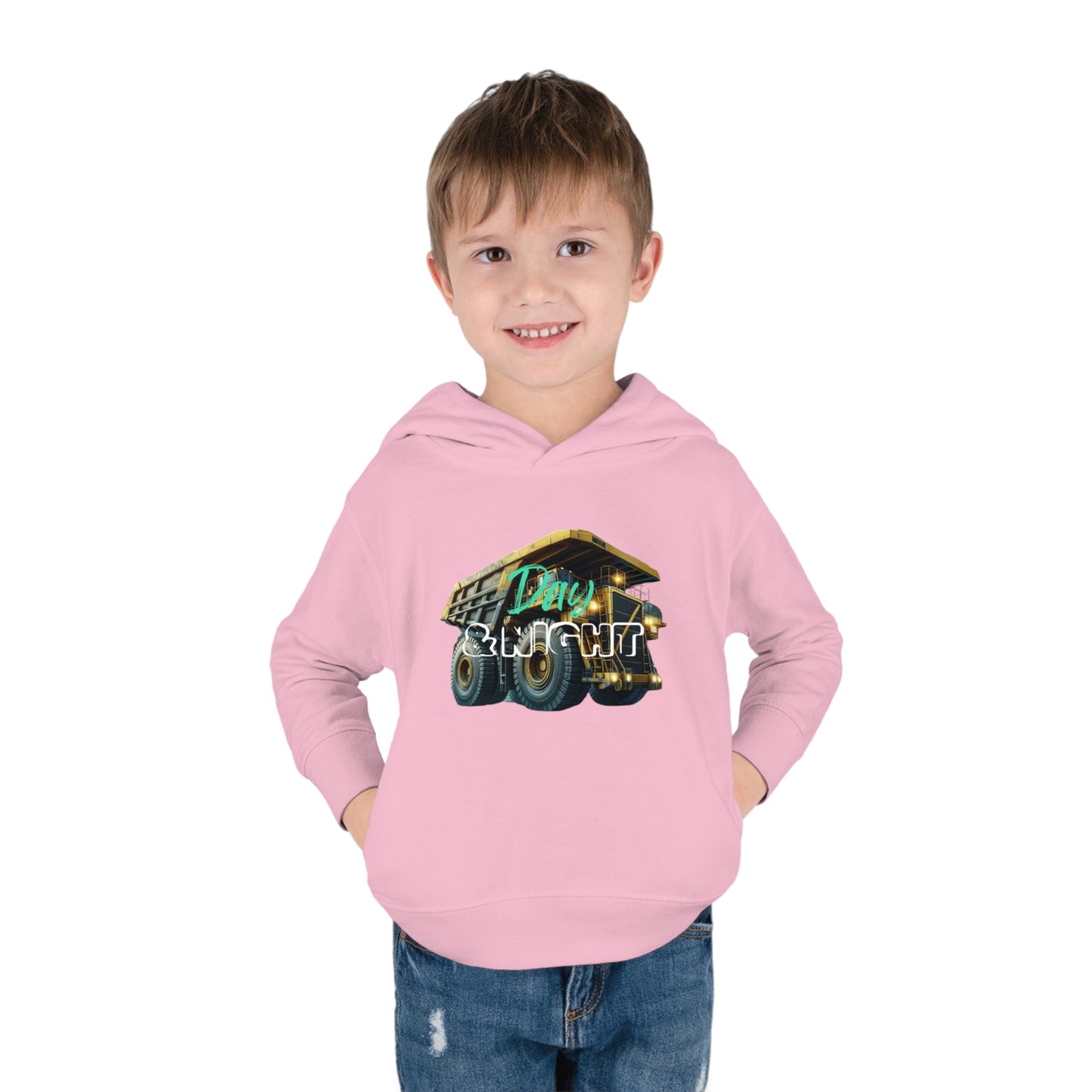 Day & Night Dump Truck Toddler Hoodie