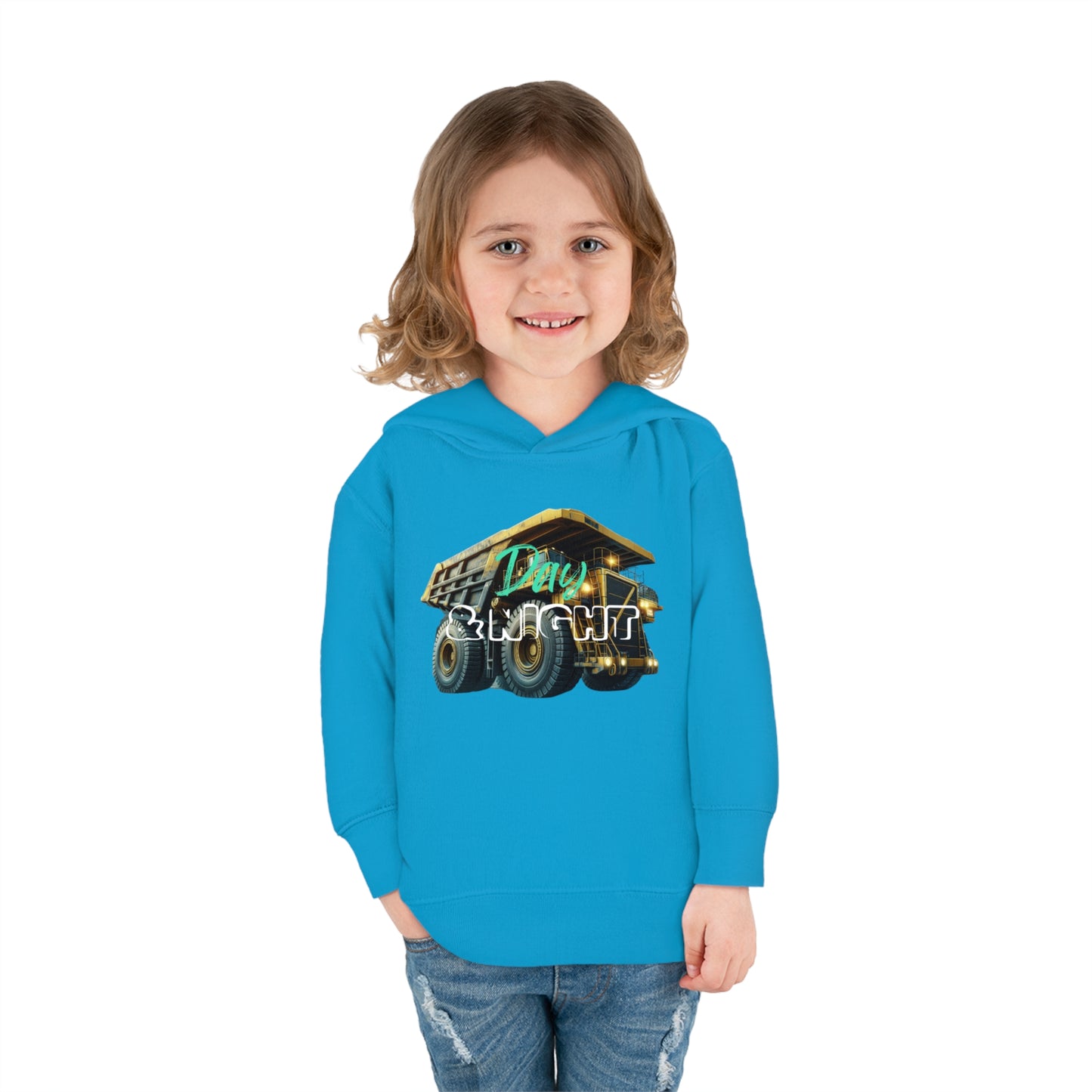 Day & Night Dump Truck Toddler Hoodie