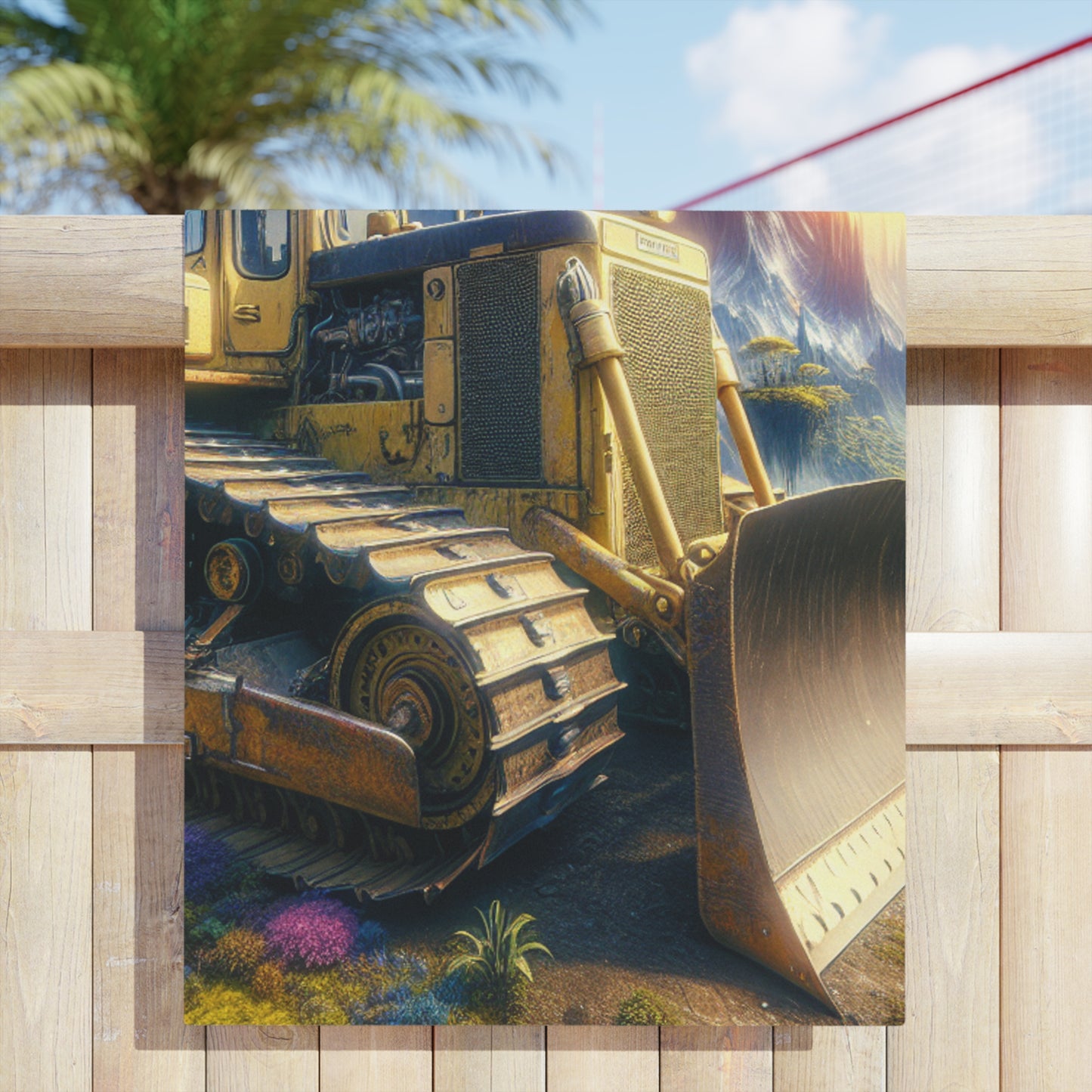 D11 Heaven Dozer Beach Towel