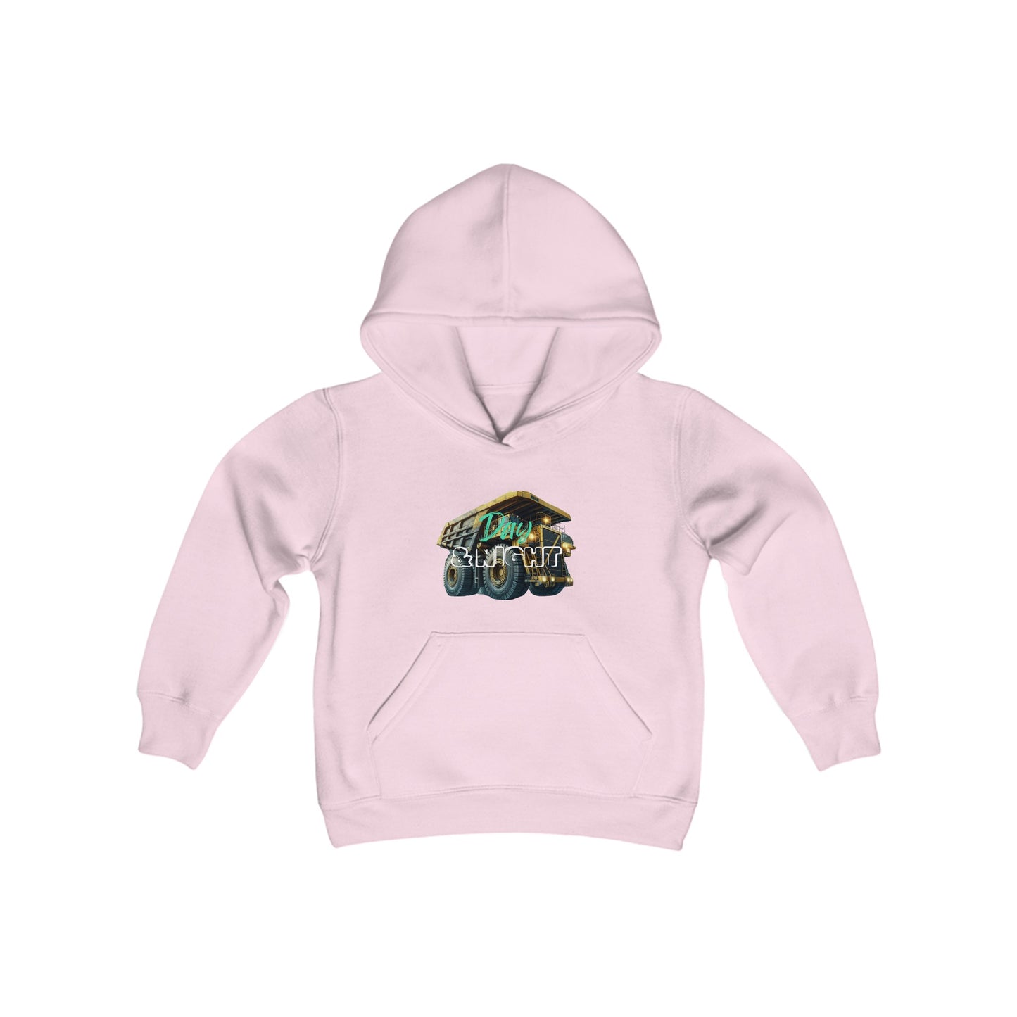 Day & Night Dump Truck Kids Youth Hoodie