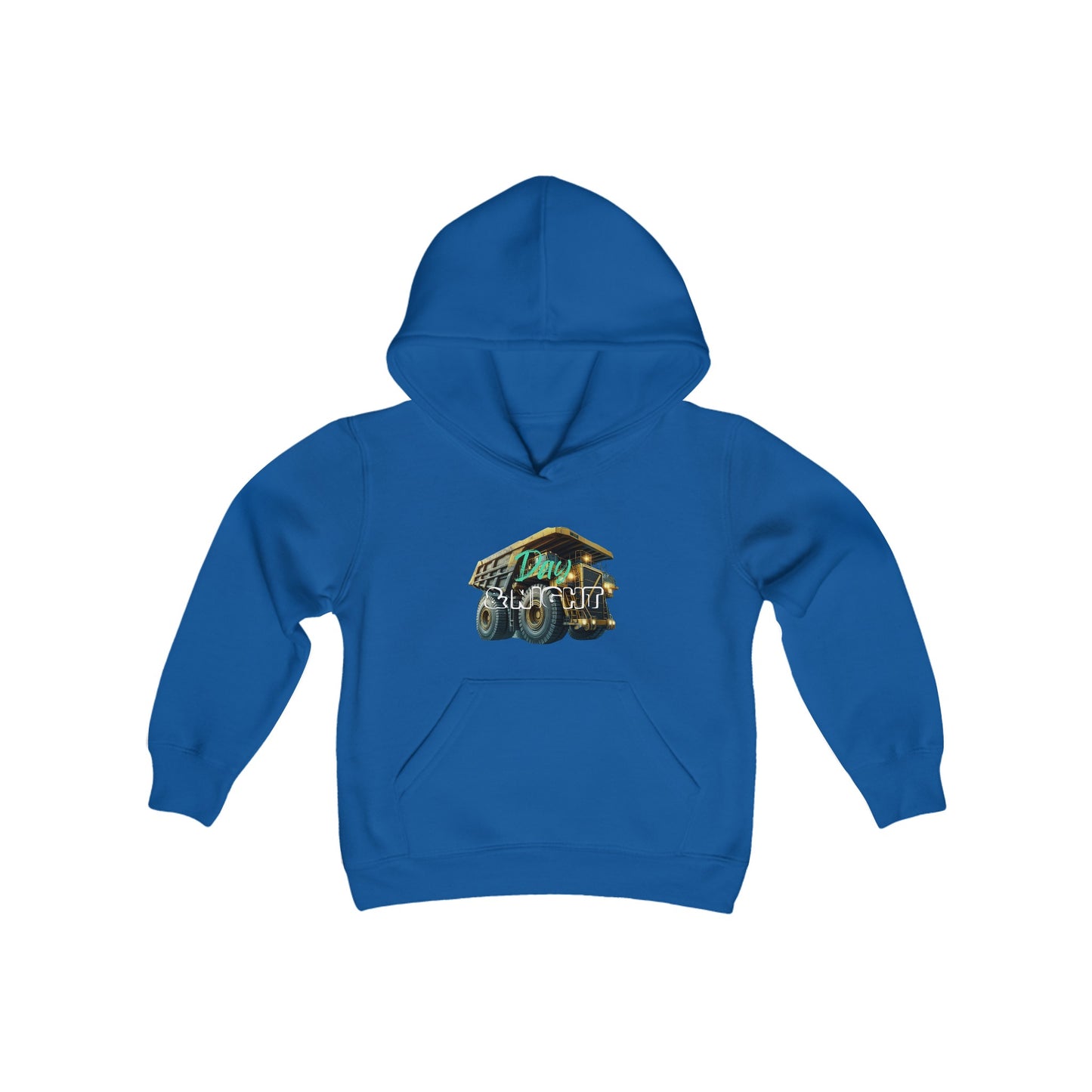 Day & Night Dump Truck Kids Youth Hoodie