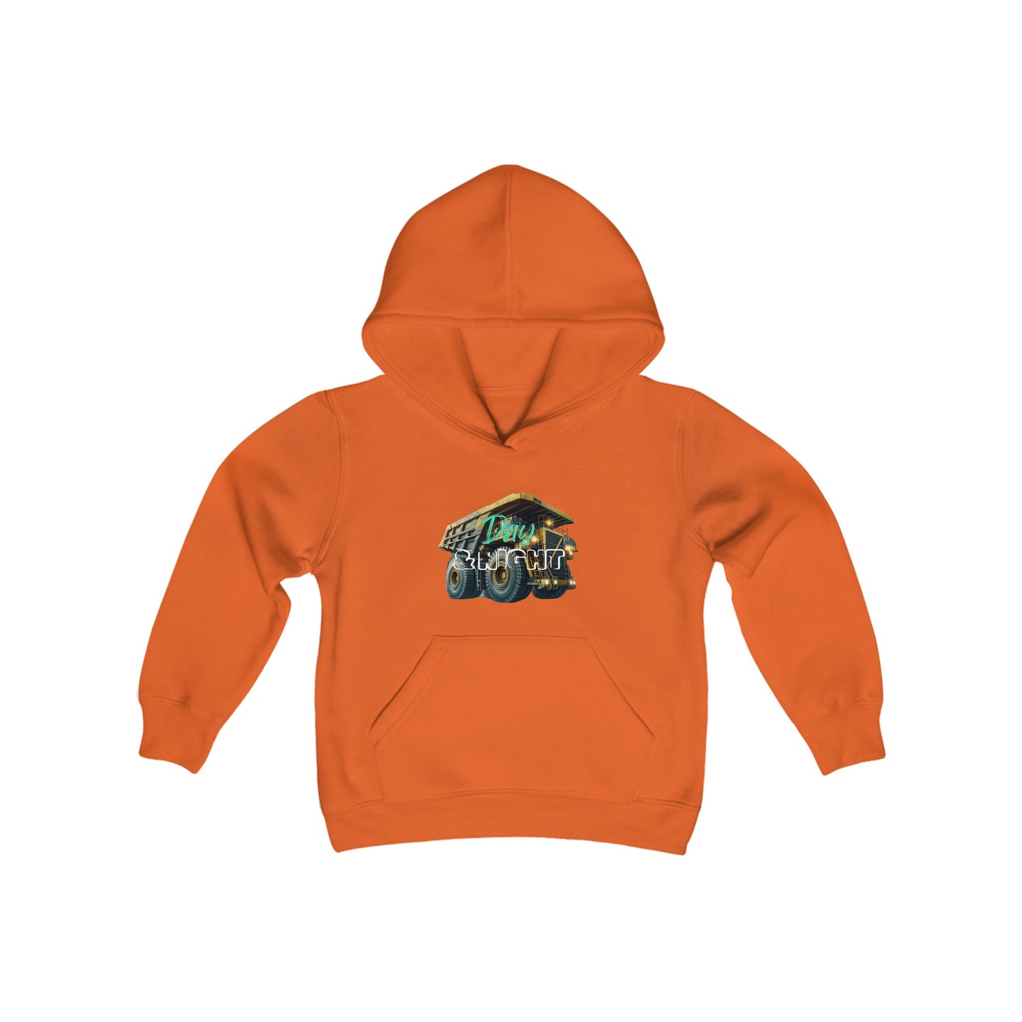 Day & Night Dump Truck Kids Youth Hoodie