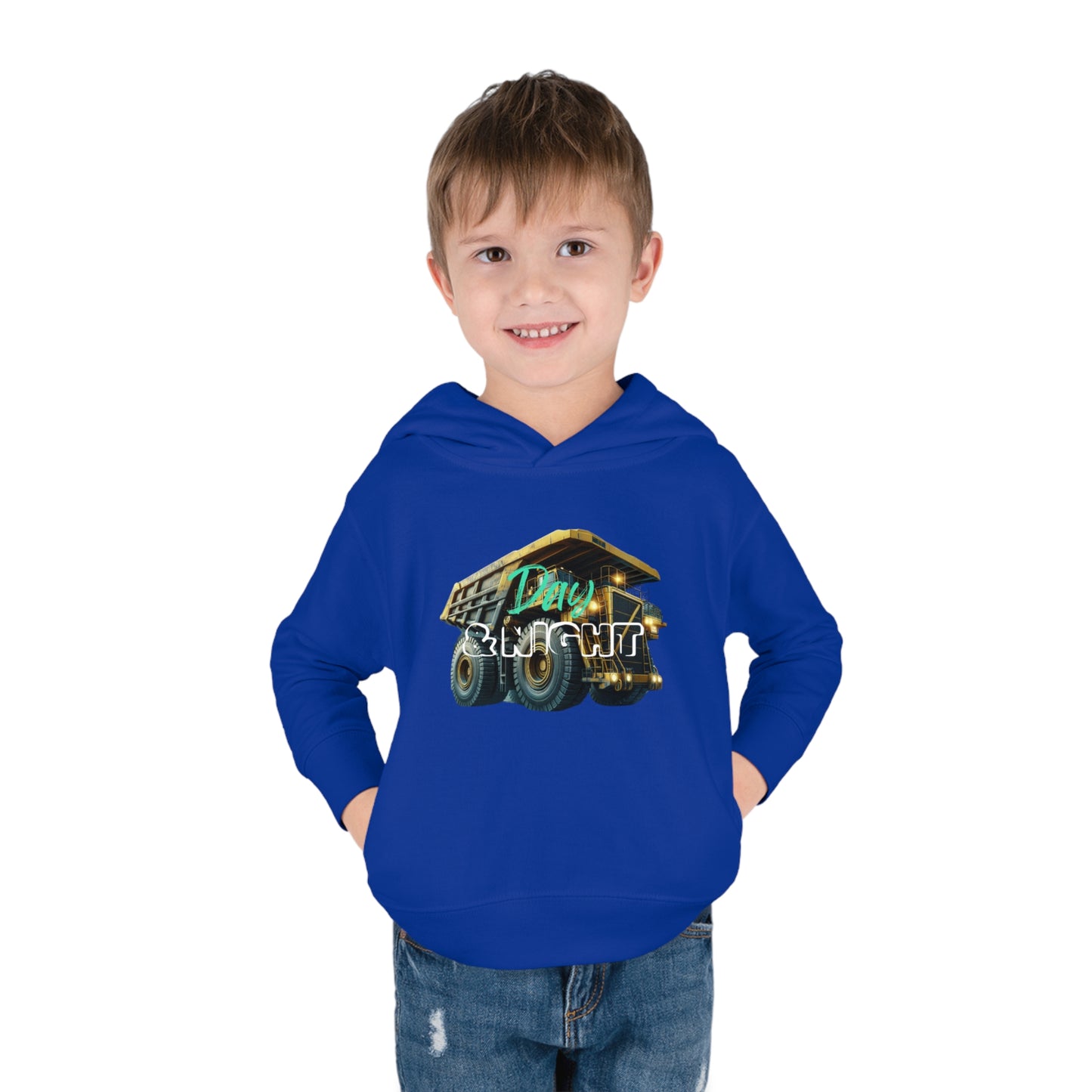 Day & Night Dump Truck Toddler Hoodie