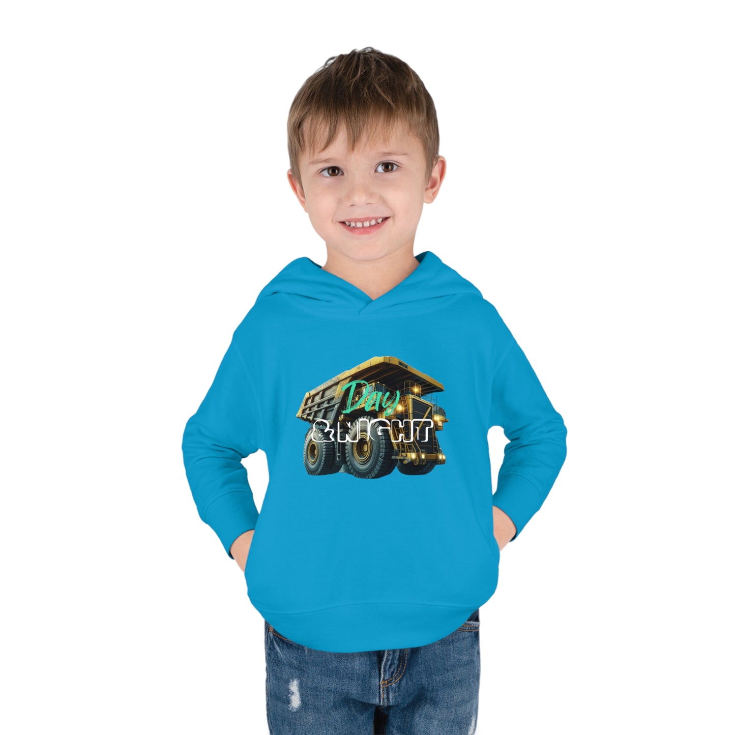 Day & Night Dump Truck Toddler Hoodie