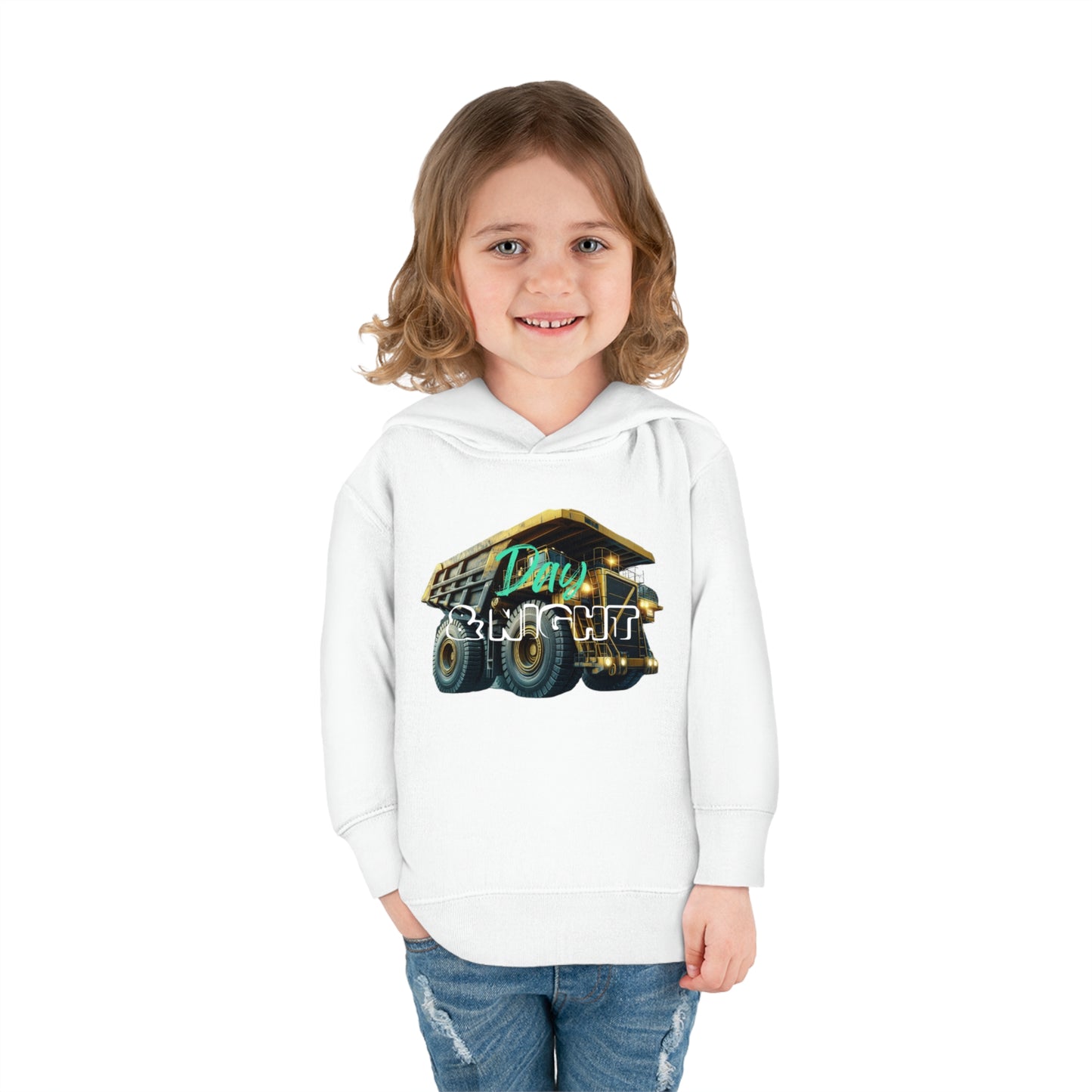 Day & Night Dump Truck Toddler Hoodie