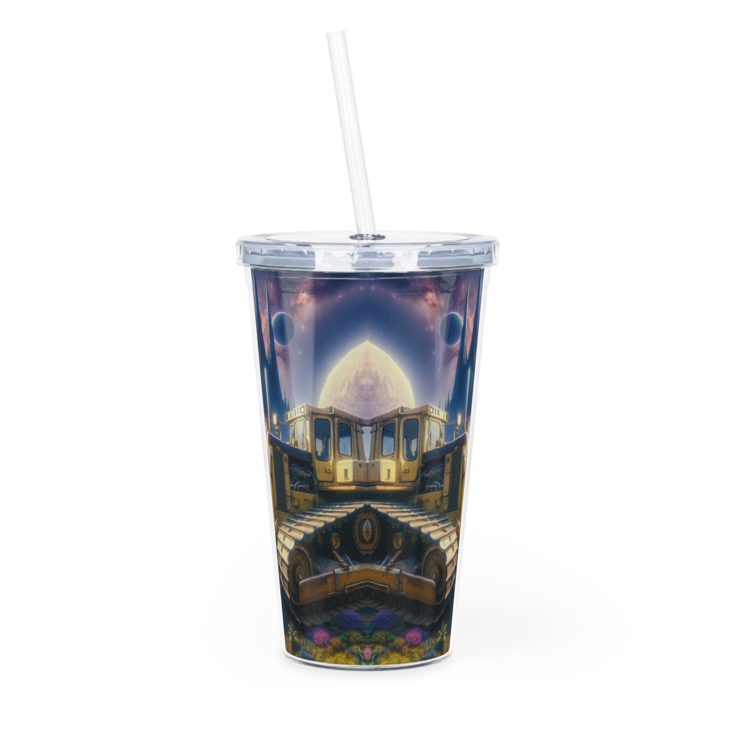 D11 Heaven Dozer Plastic Tumbler with Straw