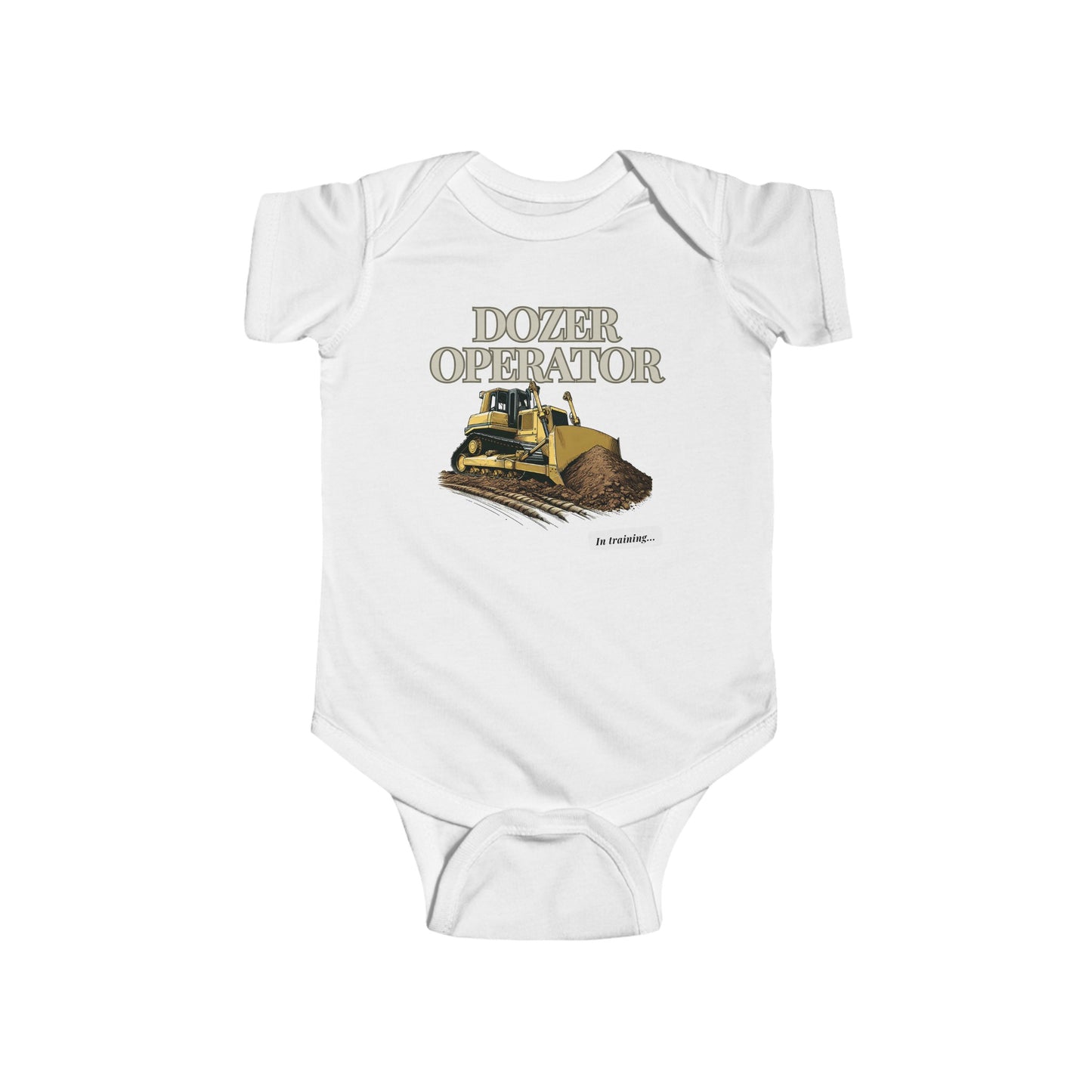 Dozer Operator in Training Baby Onesie Romper