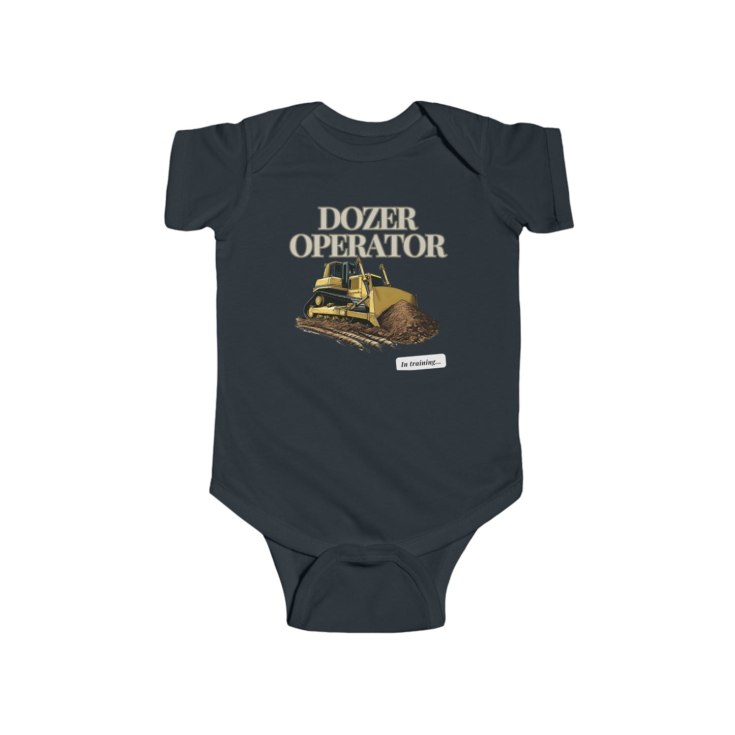 Dozer Operator in Training Baby Onesie Romper