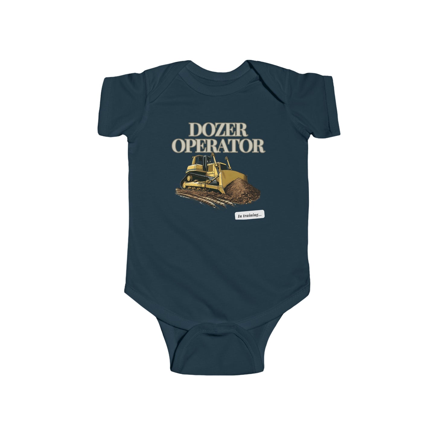 Dozer Operator in Training Baby Onesie Romper