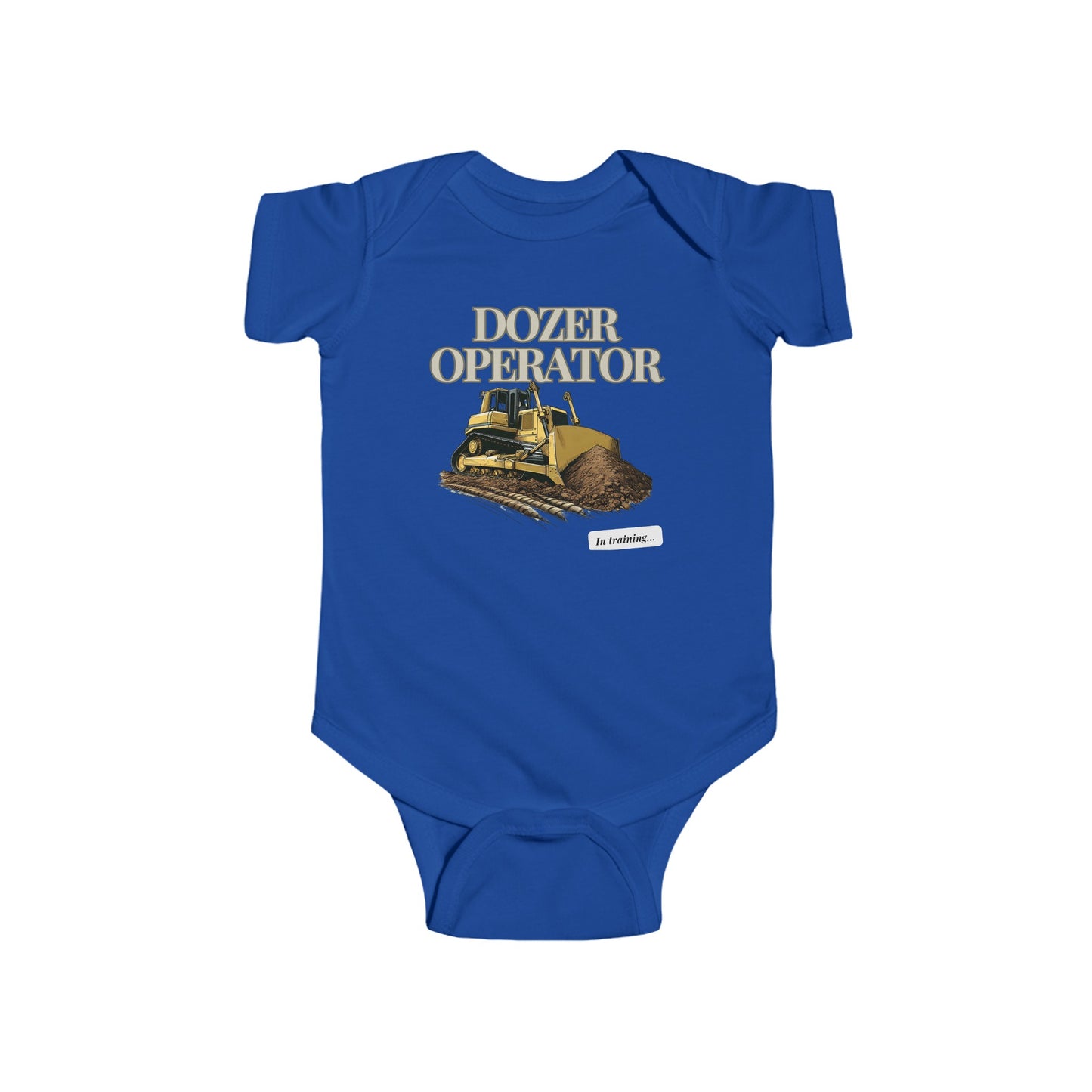 Dozer Operator in Training Baby Onesie Romper
