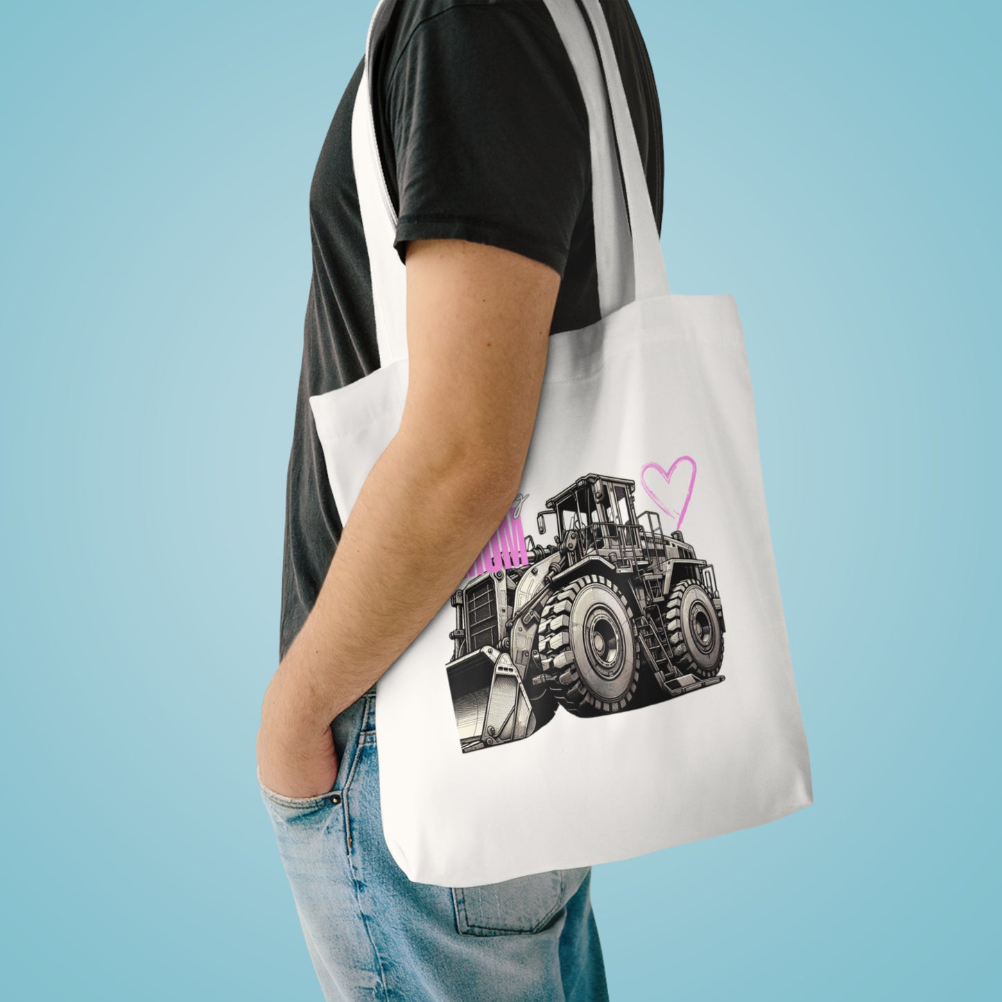 Mining Mum Loader Design Cotton Tote Bag