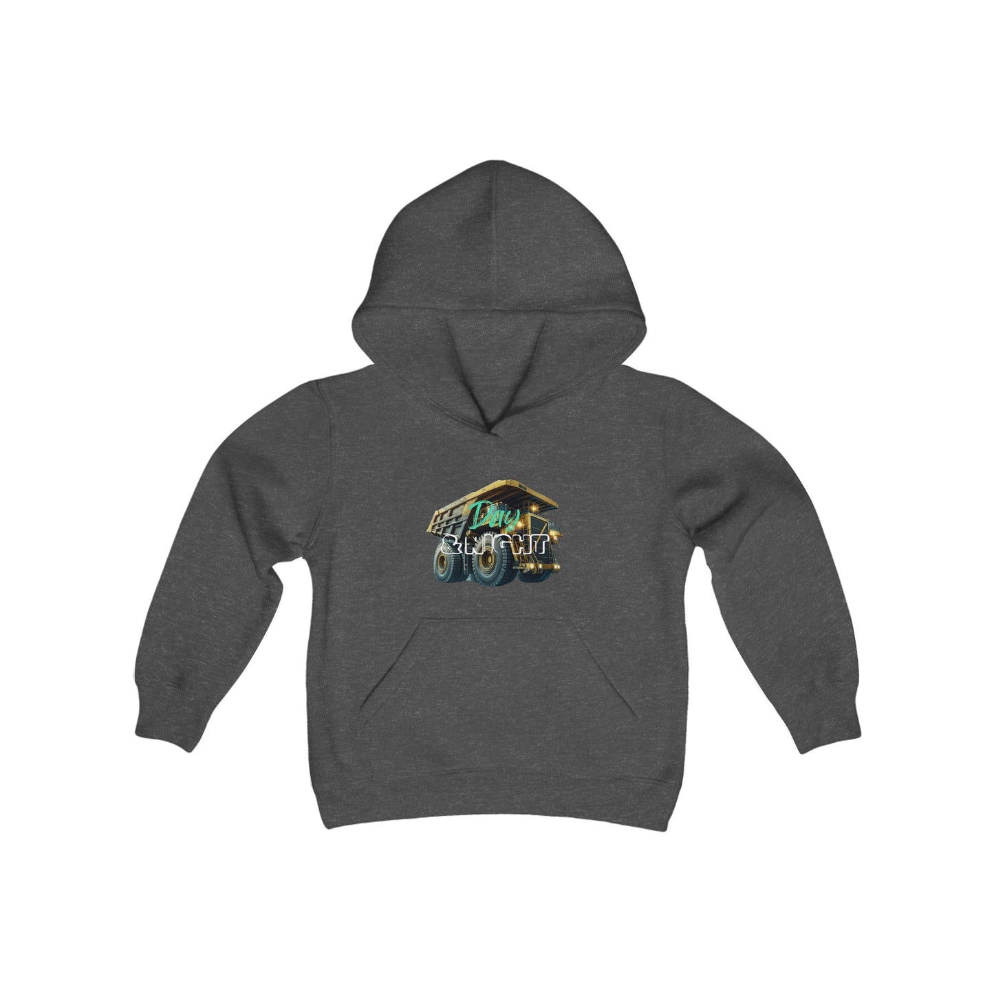 Day & Night Dump Truck Kids Youth Hoodie