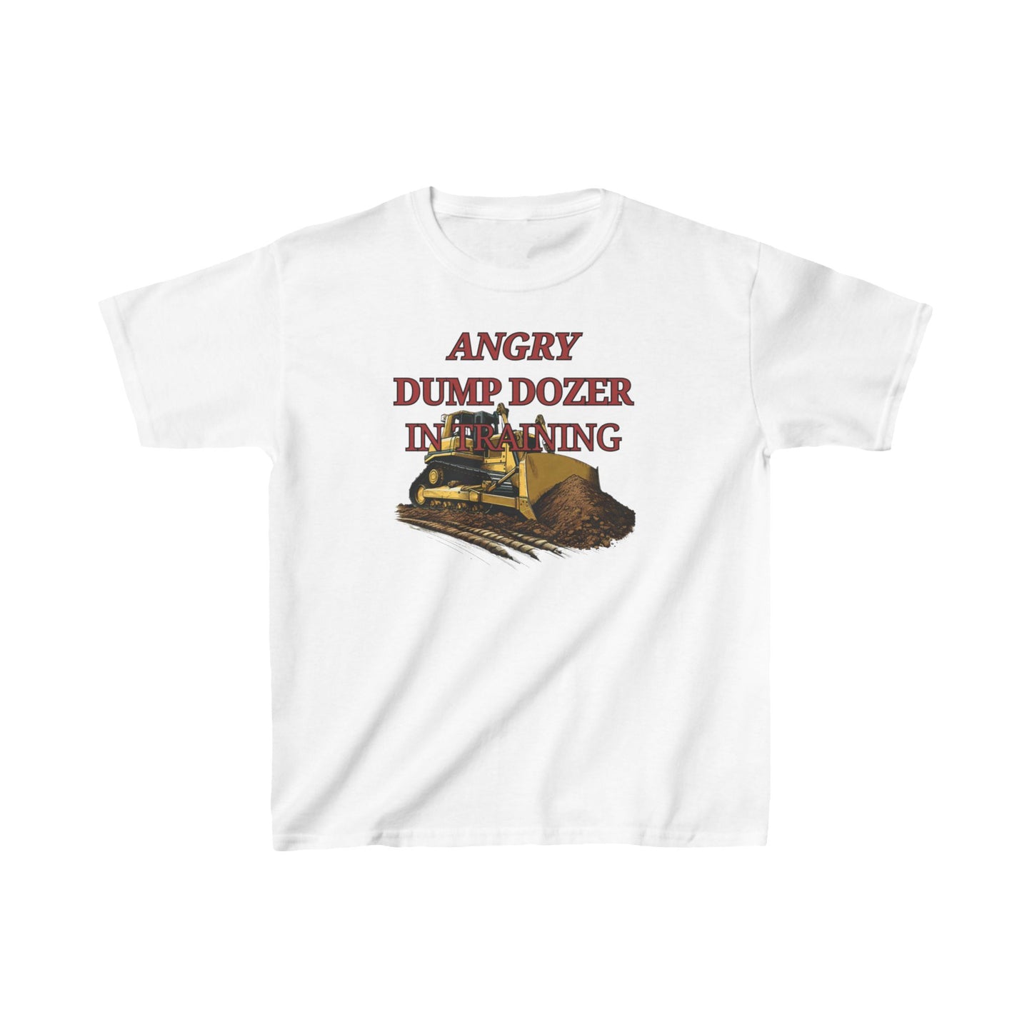 Angry Dump Dozer in Training Kids Youth T-Shirt