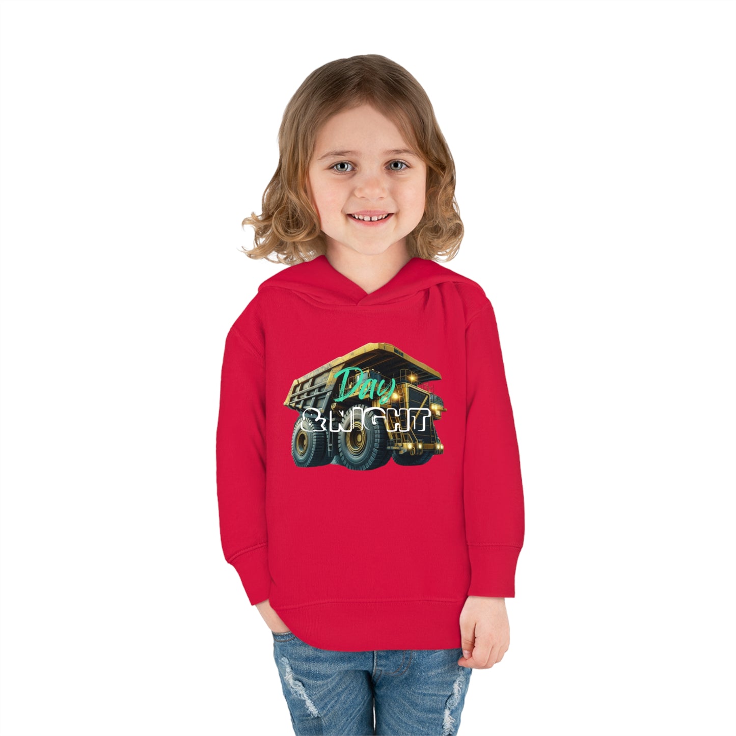 Day & Night Dump Truck Toddler Hoodie