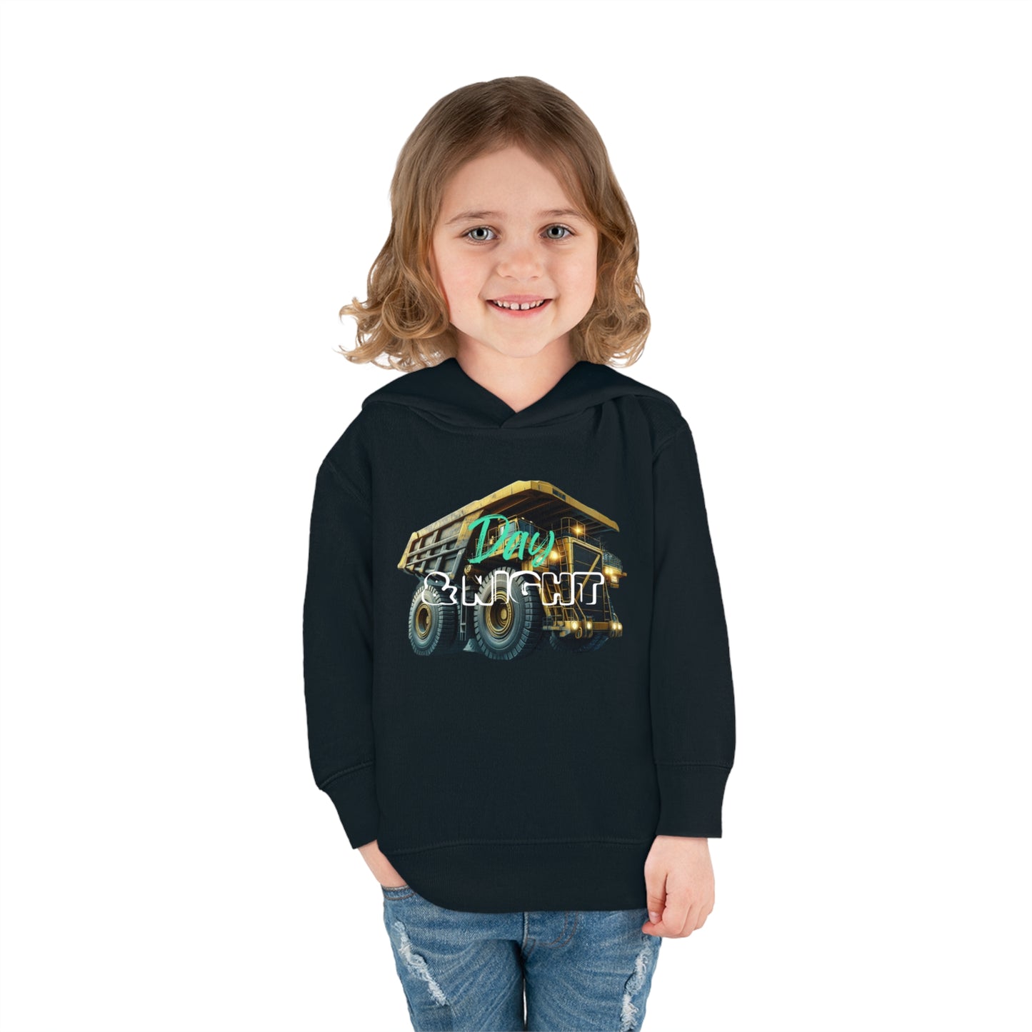 Day & Night Dump Truck Toddler Hoodie