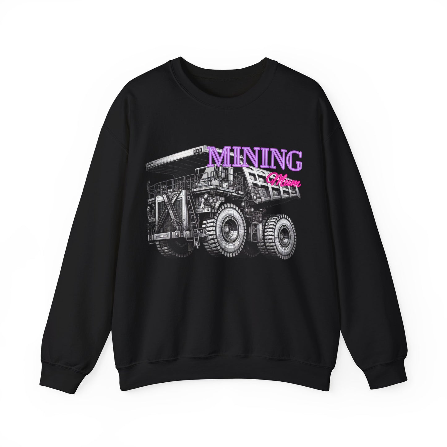 Mining Mum Dup Truck Desing Crewneck Sweatshirt