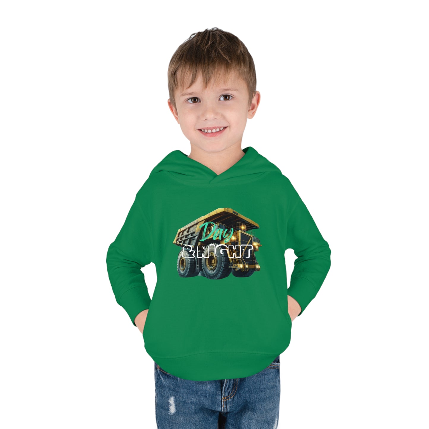 Day & Night Dump Truck Toddler Hoodie