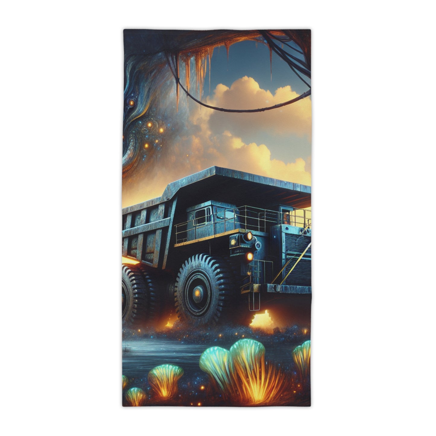 Dump Truck Fantasy Beach Towel
