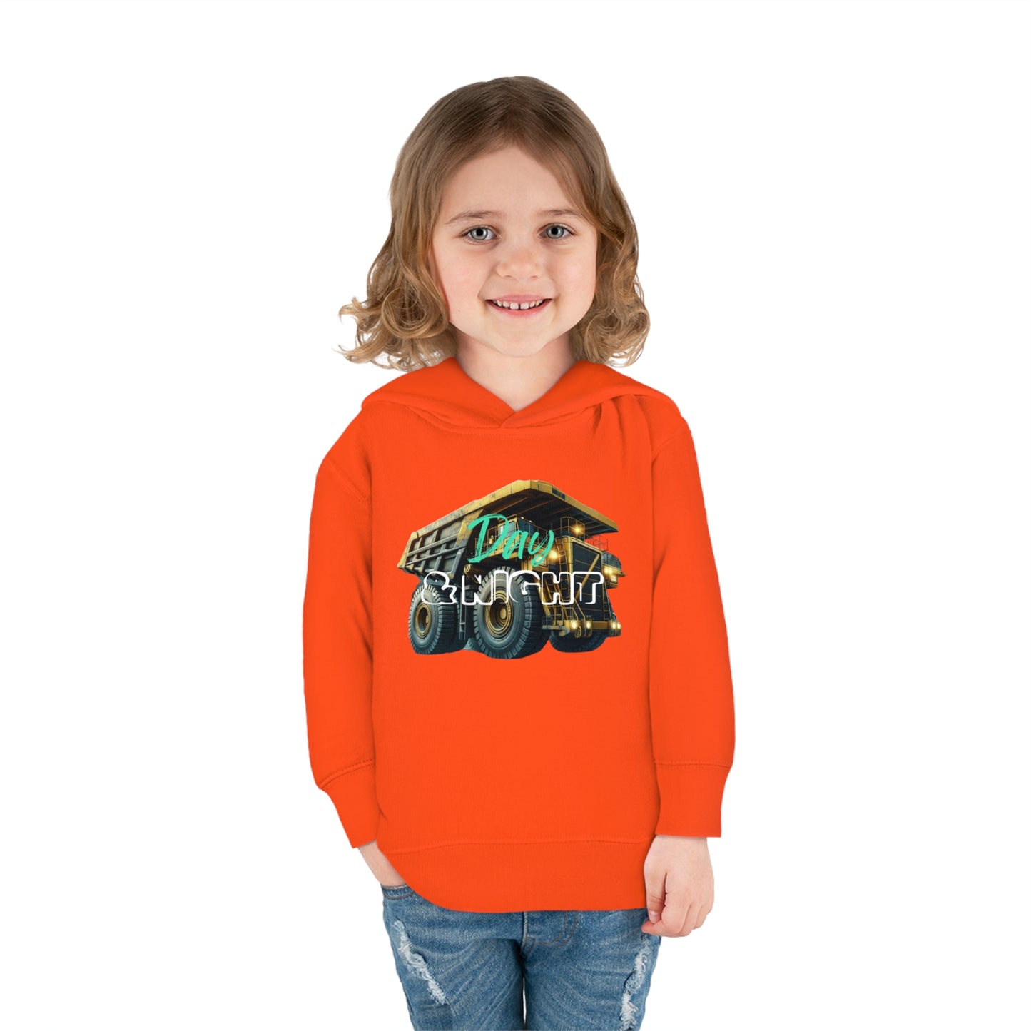 Day & Night Dump Truck Toddler Hoodie