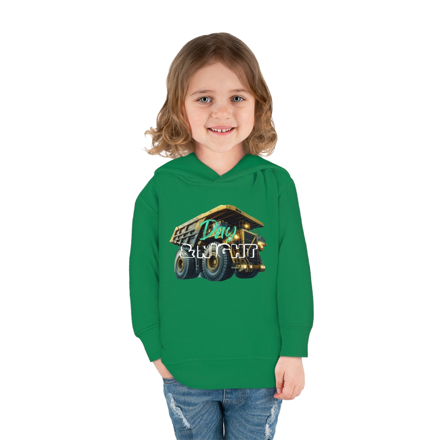 Day & Night Dump Truck Toddler Hoodie