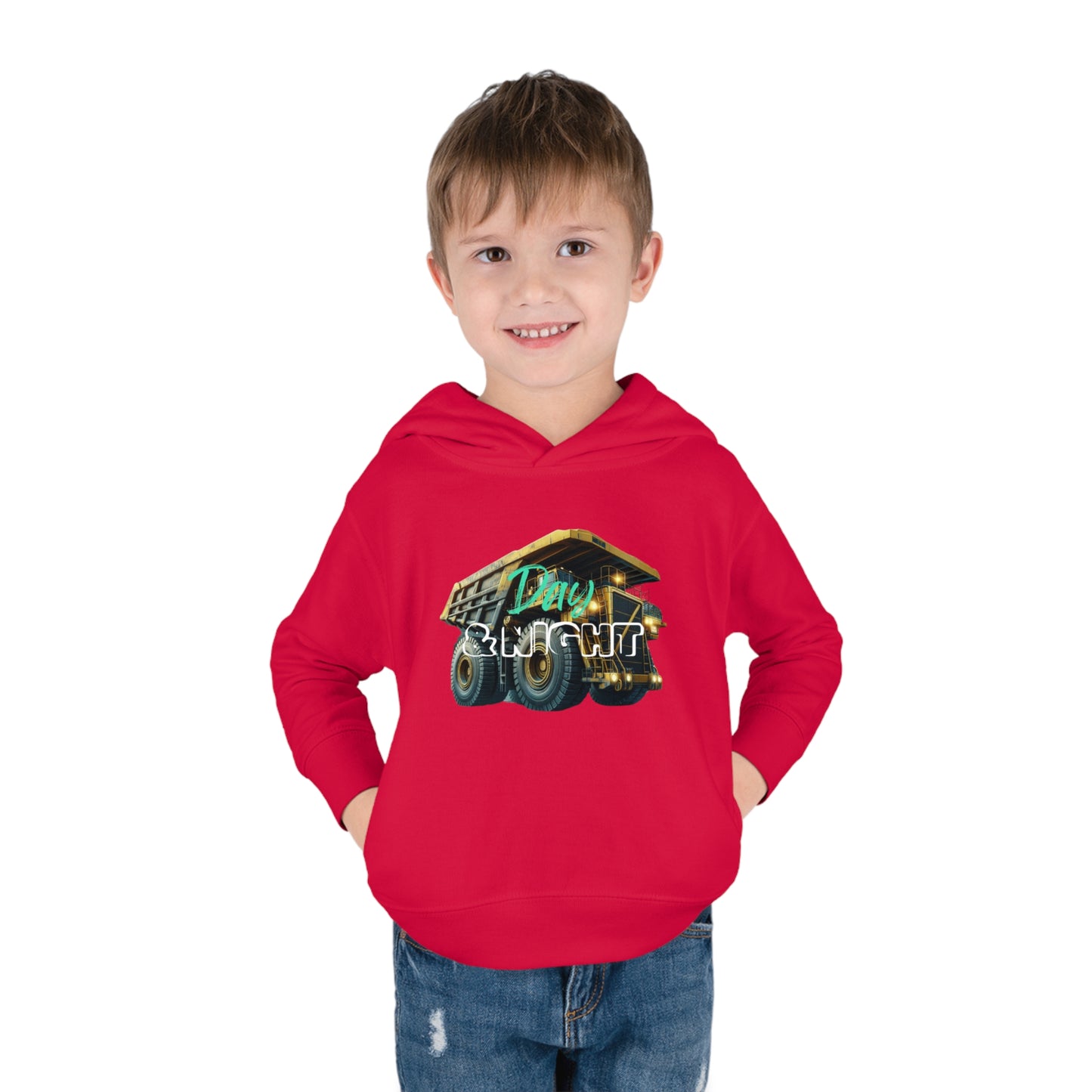 Day & Night Dump Truck Toddler Hoodie