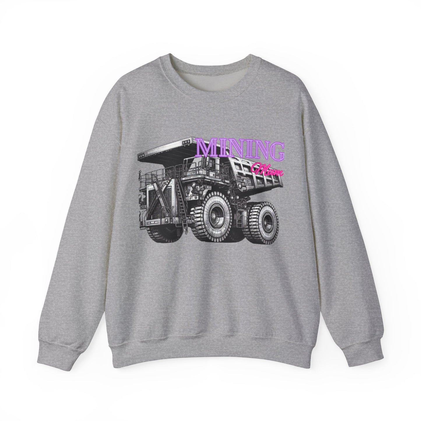 Mining Mum Dup Truck Desing Crewneck Sweatshirt