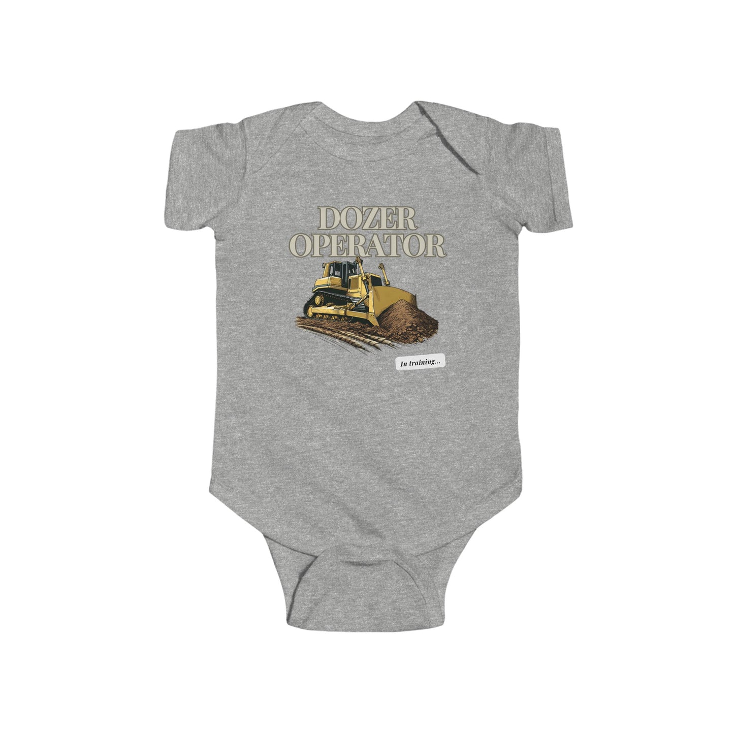 Dozer Operator in Training Baby Onesie Romper
