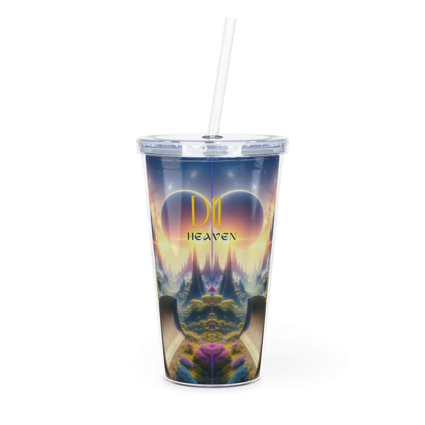 D11 Heaven Dozer Plastic Tumbler with Straw