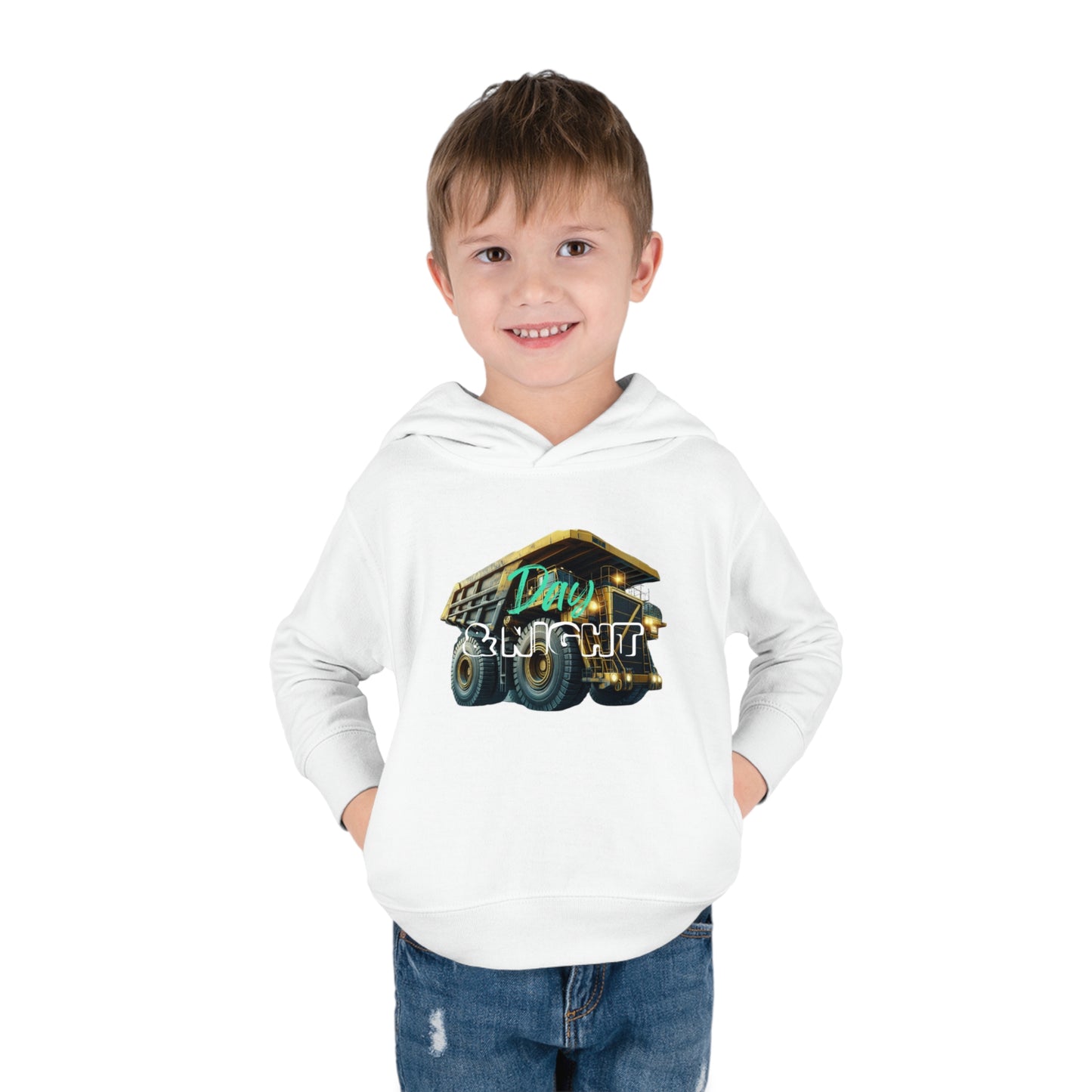 Day & Night Dump Truck Toddler Hoodie