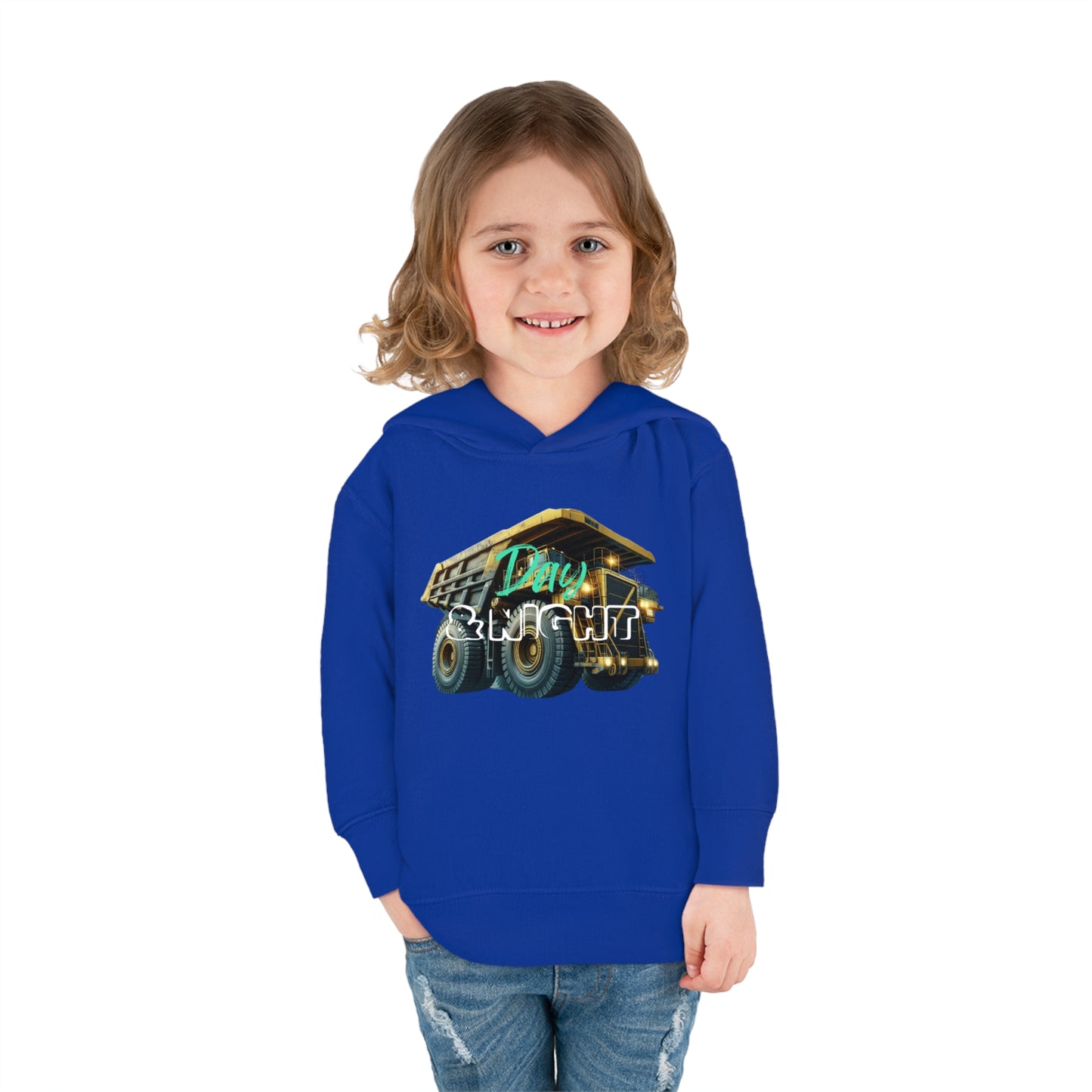 Day & Night Dump Truck Toddler Hoodie