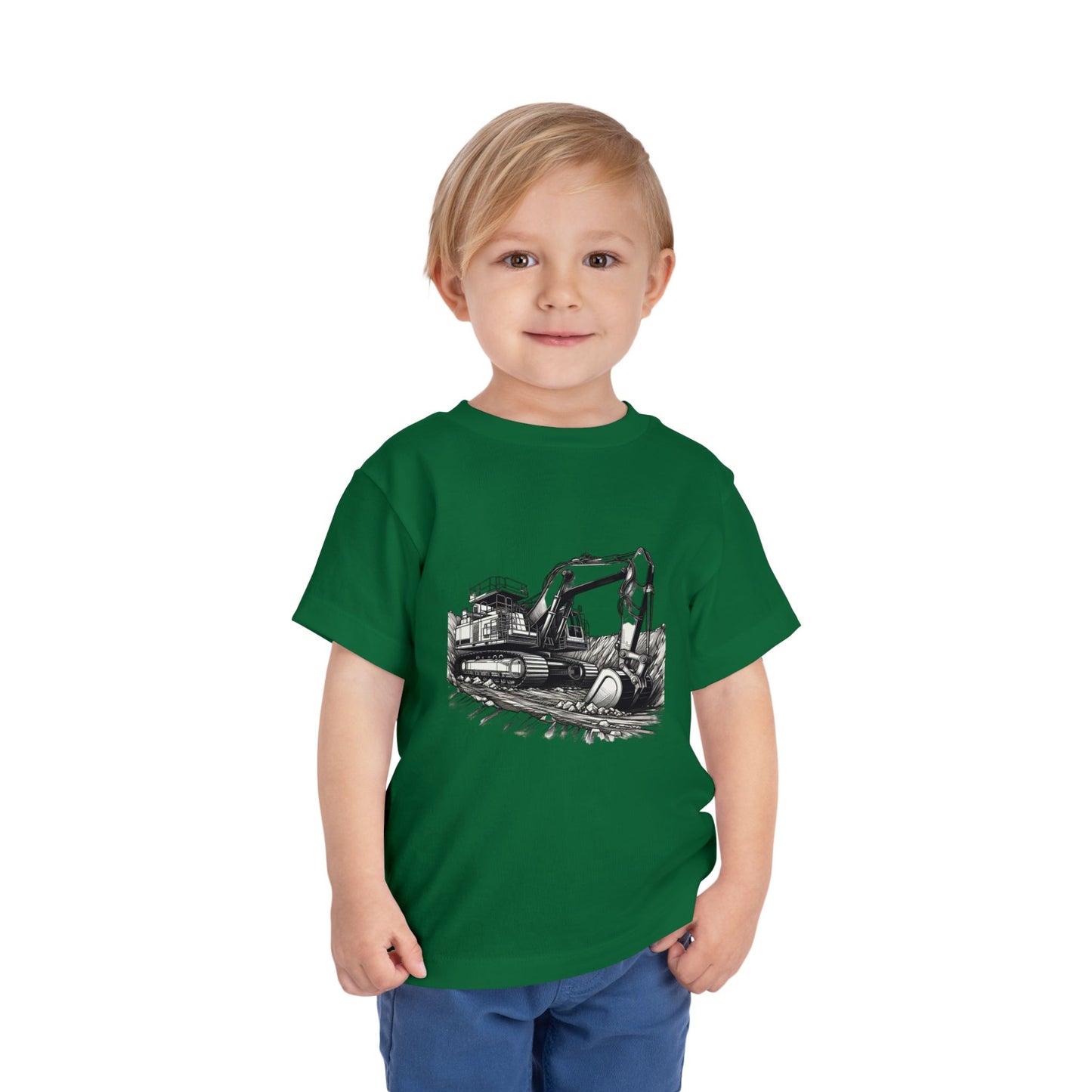 Toddler Tee - Excavator Design