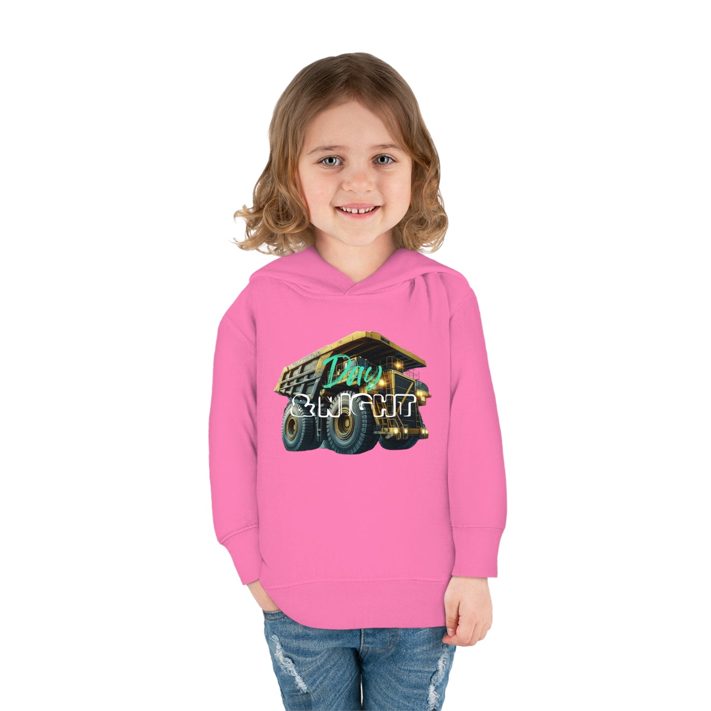 Day & Night Dump Truck Toddler Hoodie
