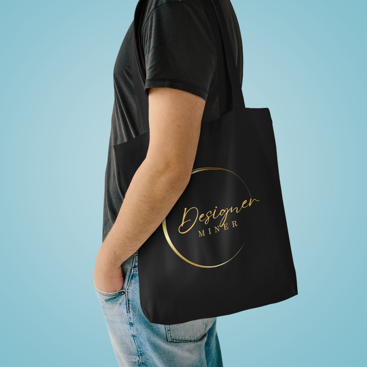 Designer Miner Cotton Tote Bag