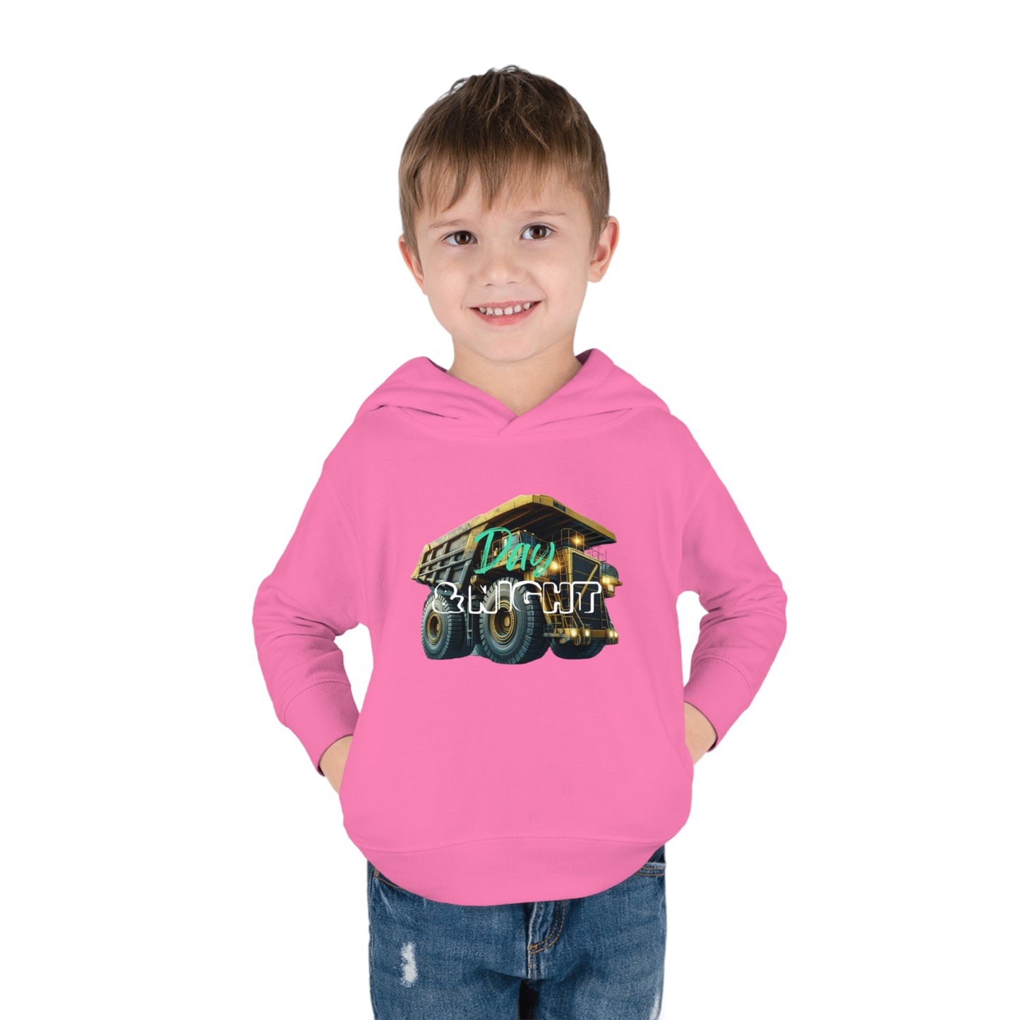 Day & Night Dump Truck Toddler Hoodie