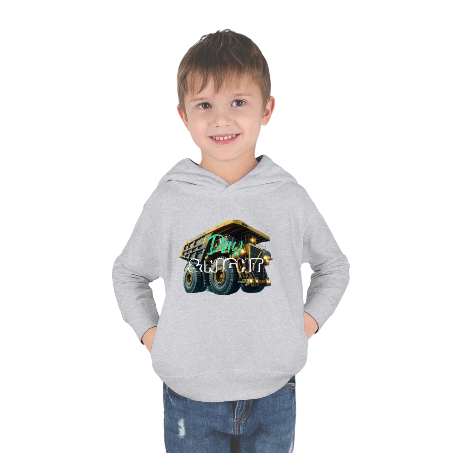 Day & Night Dump Truck Toddler Hoodie