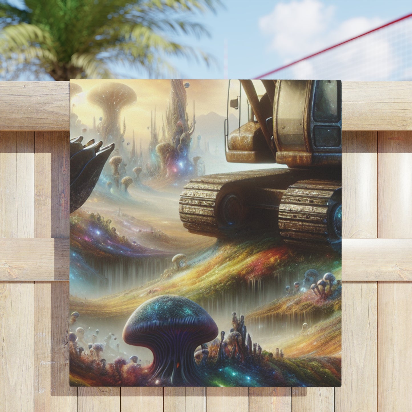 Digger Fantasy Design Beach Towel
