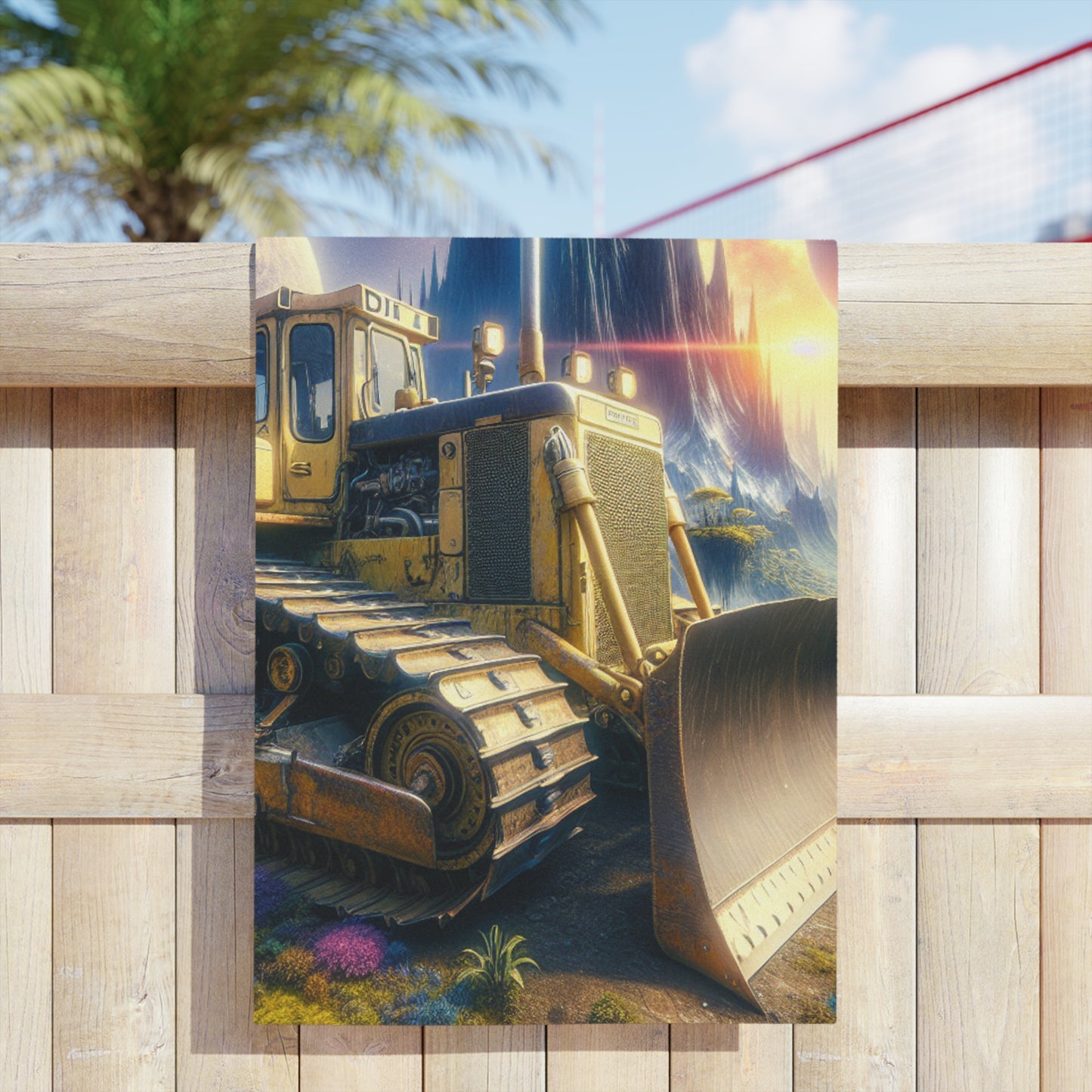 D11 Heaven Dozer Beach Towel