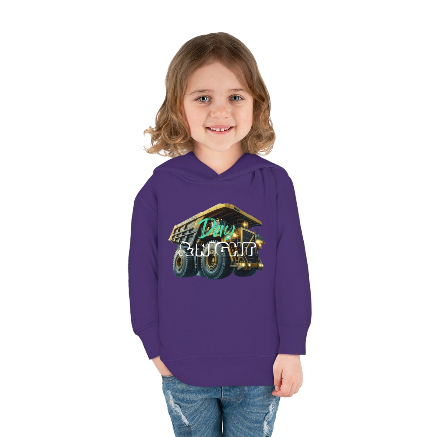 Day & Night Dump Truck Toddler Hoodie