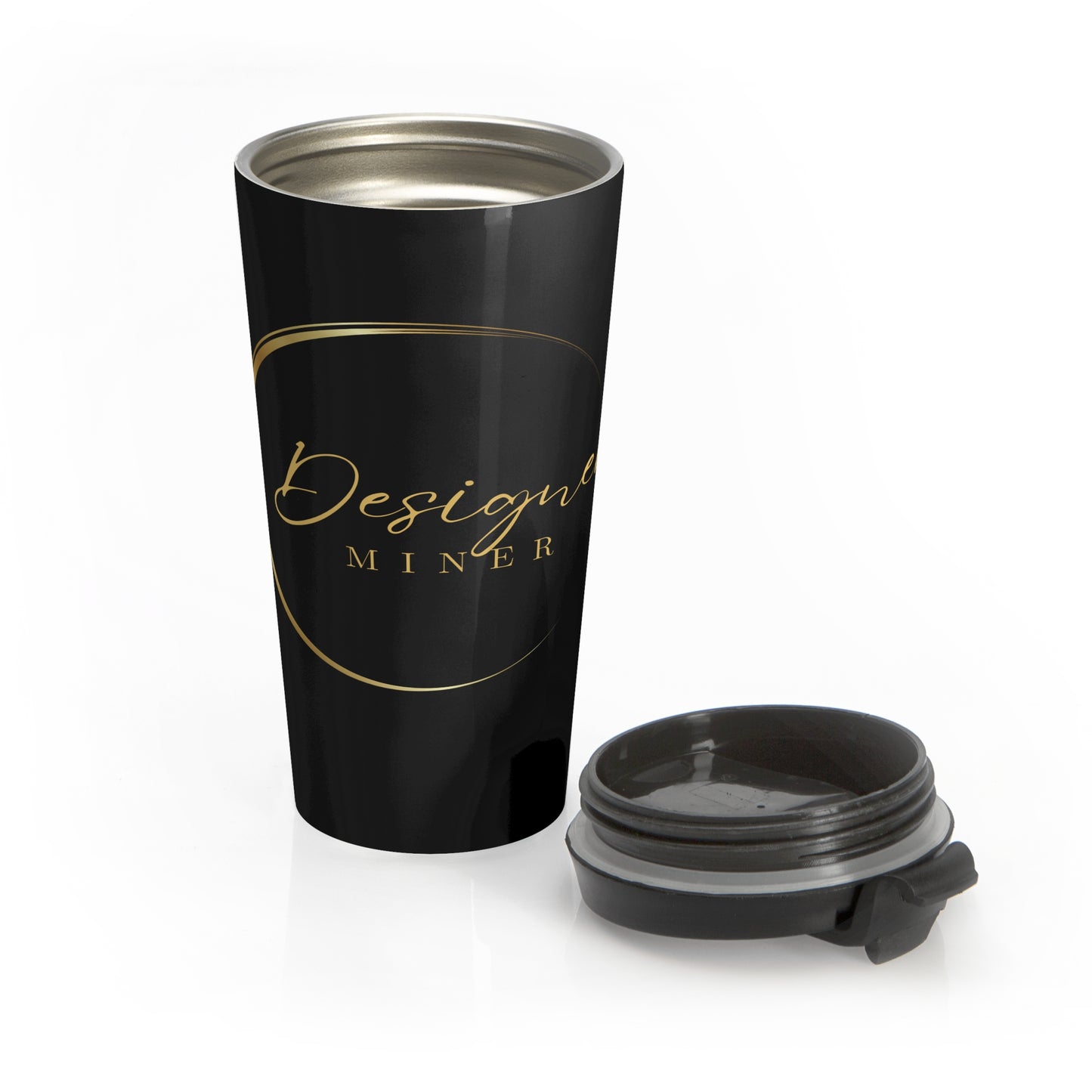 Designer Miner Stainless Steel Travel Mug