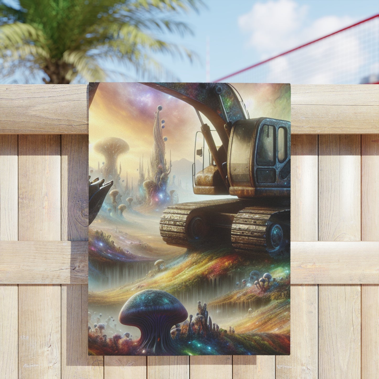 Digger Fantasy Design Beach Towel