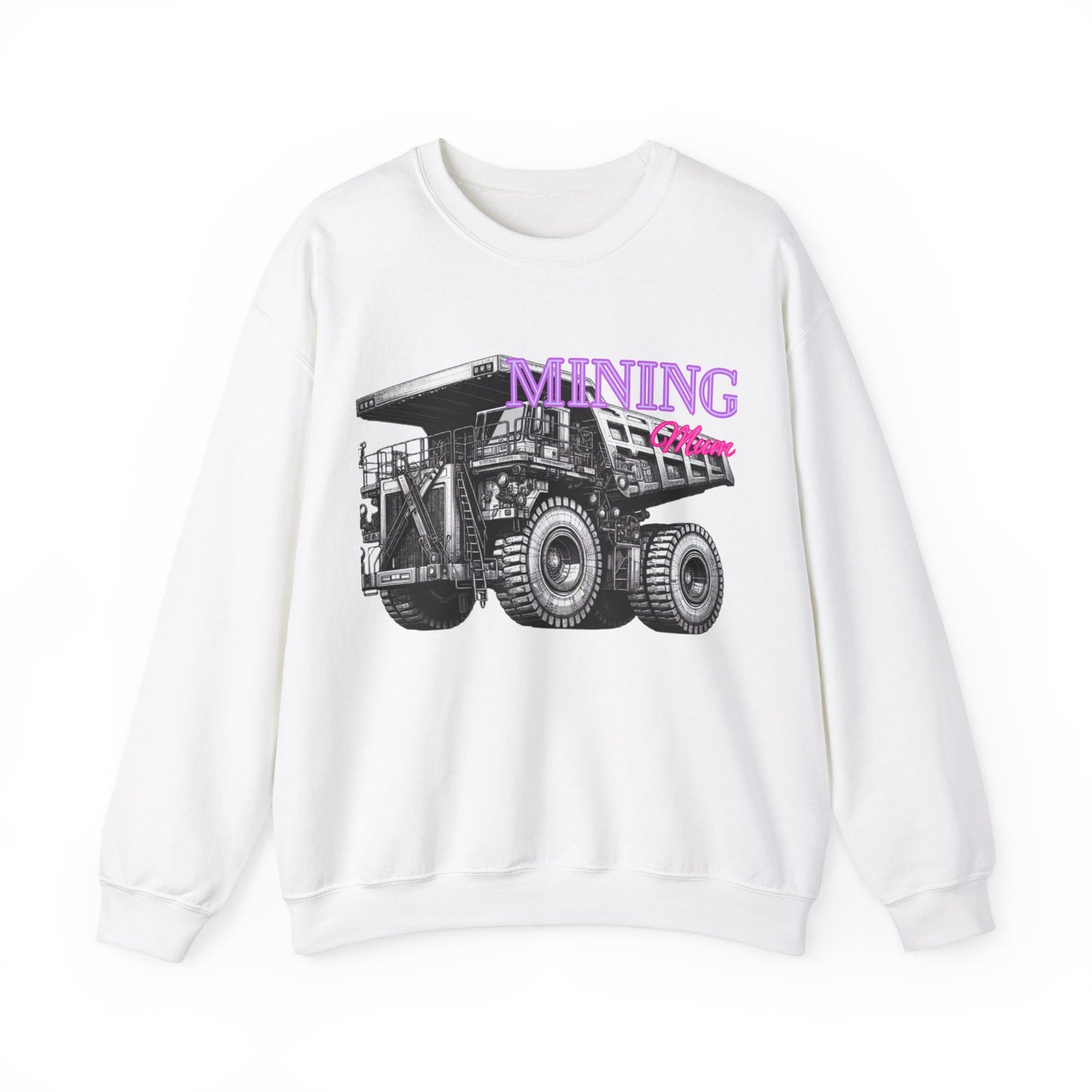 Mining Mum Dup Truck Desing Crewneck Sweatshirt