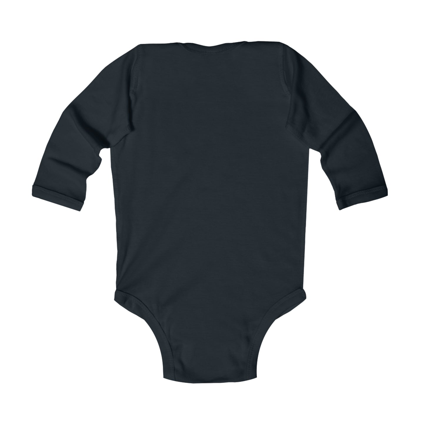 Attention span as short as dad's temper - Infant Long Sleeve Bodysuit