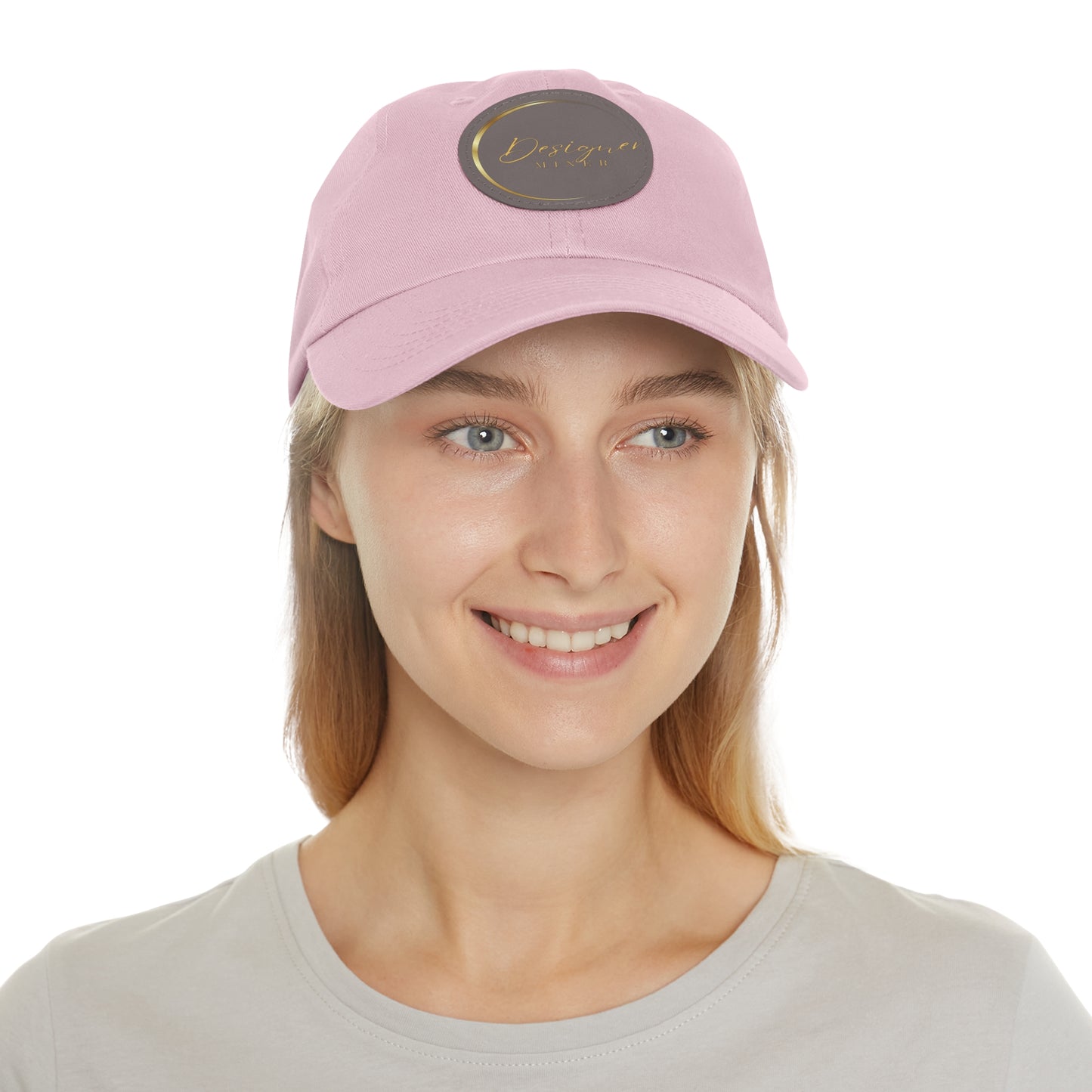 Designer Miner design Hat with Leather Patch