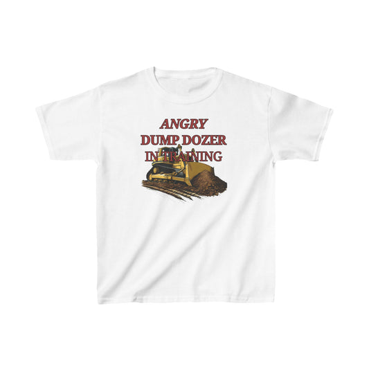 Angry Dump Dozer in Training Kids Youth T-Shirt