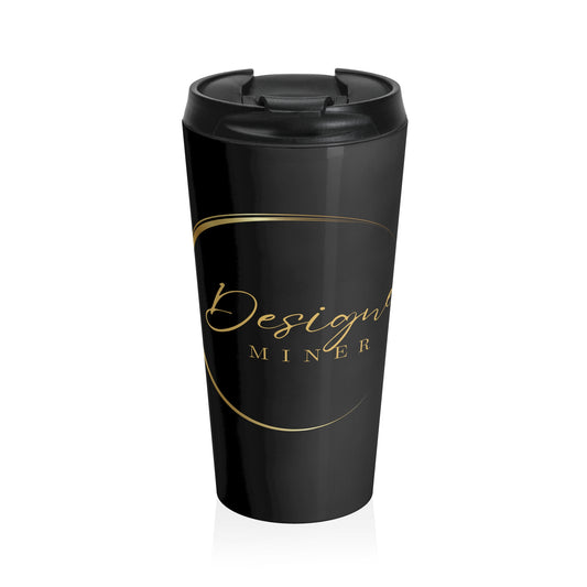 Designer Miner Stainless Steel Travel Mug