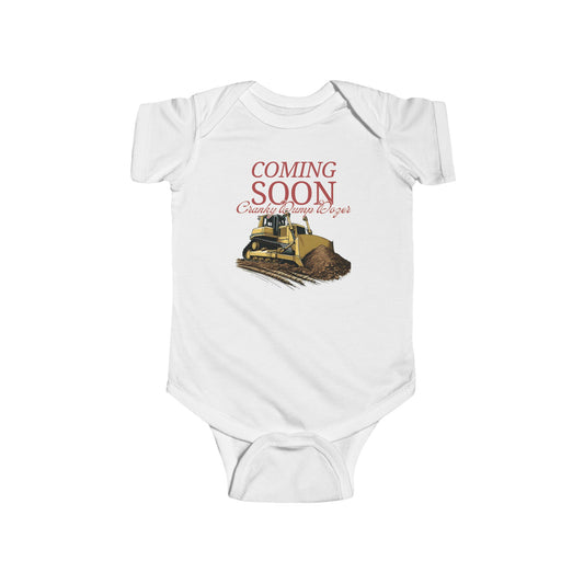 Coming Soon Cranky Dump Dozer Baby Onesie Romper
