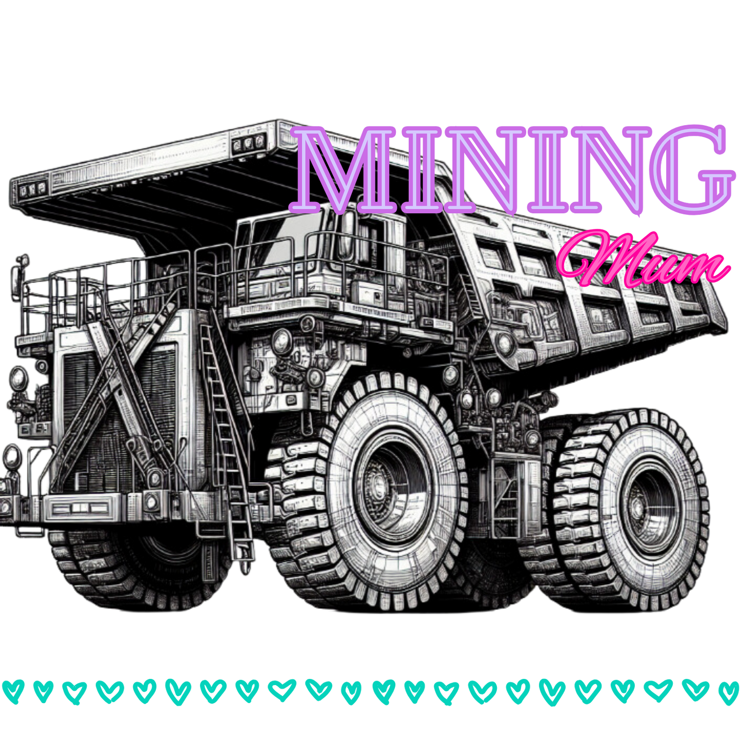 Mining Mum Dump Truck Stainless Steel Travel Mug