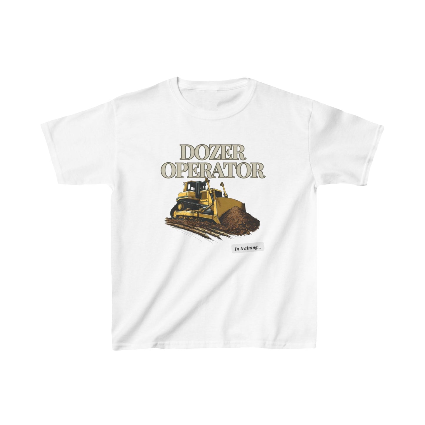 Dozer Operator in Training Kids Youth T-Shirt